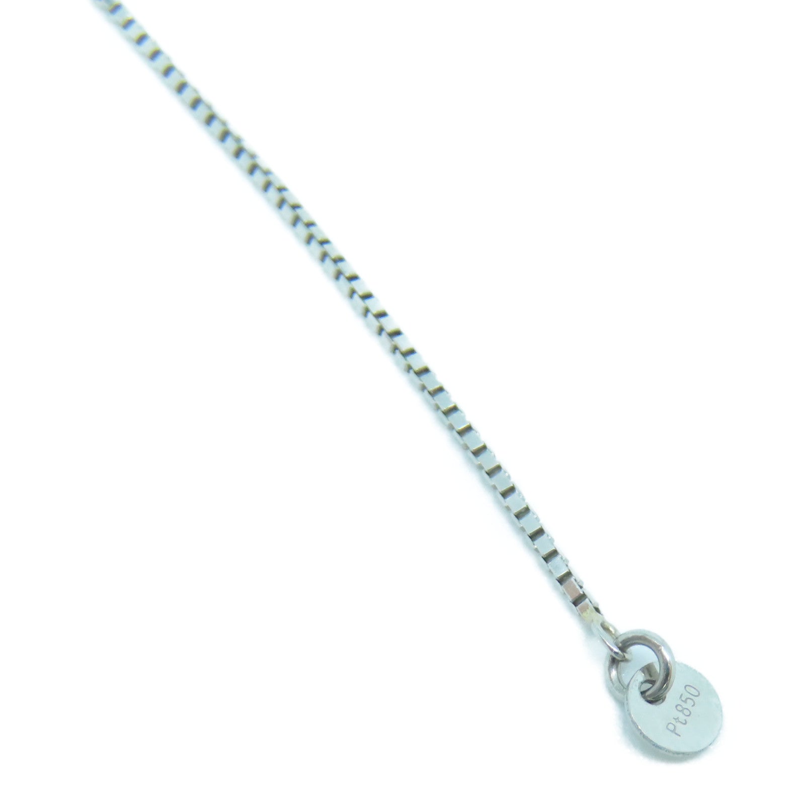 JEWELRY Platinum 900/850 Diamond Necklace 2.80g 1.30ct Diamond Necklace
