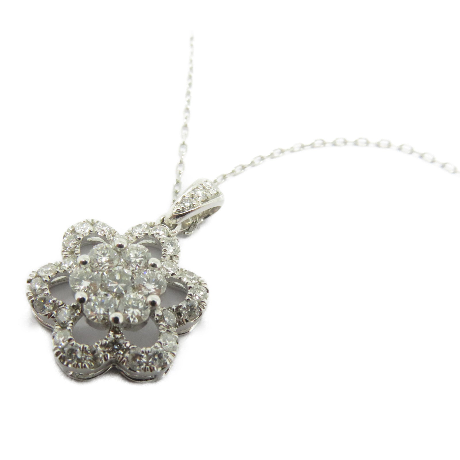 JEWELRY 【激減優惠】18K白金Diamond Necklace 0.582ct鑽石項鍊