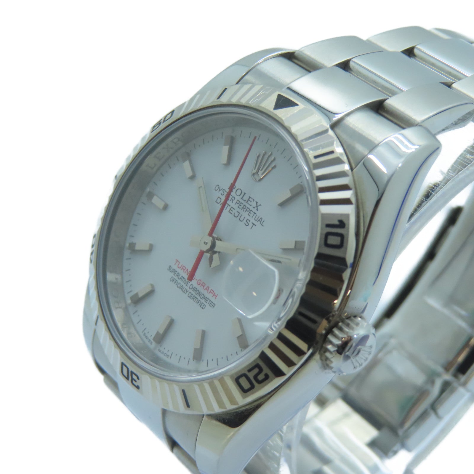 ROLEX Turn-O-graph不鏽鋼手錶自動機芯白色