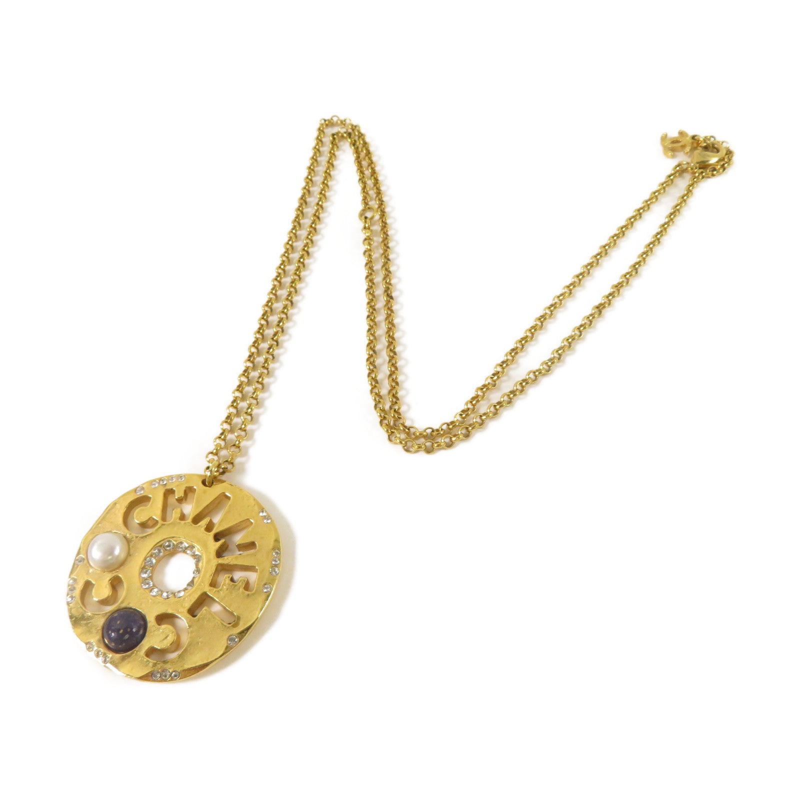 CHANEL 金屬Necklace項鍊金色