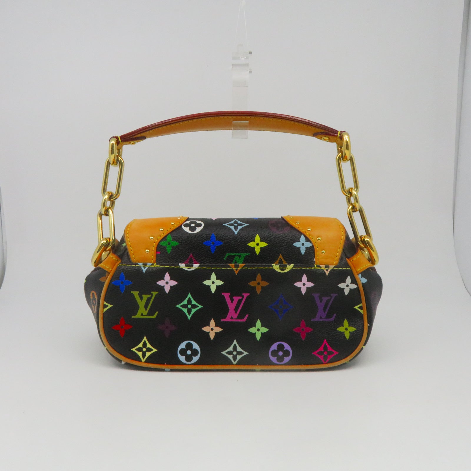 LOUIS VUITTON 【激減優惠】Monogram Multicolore Marilyn金扣肩背袋黑色