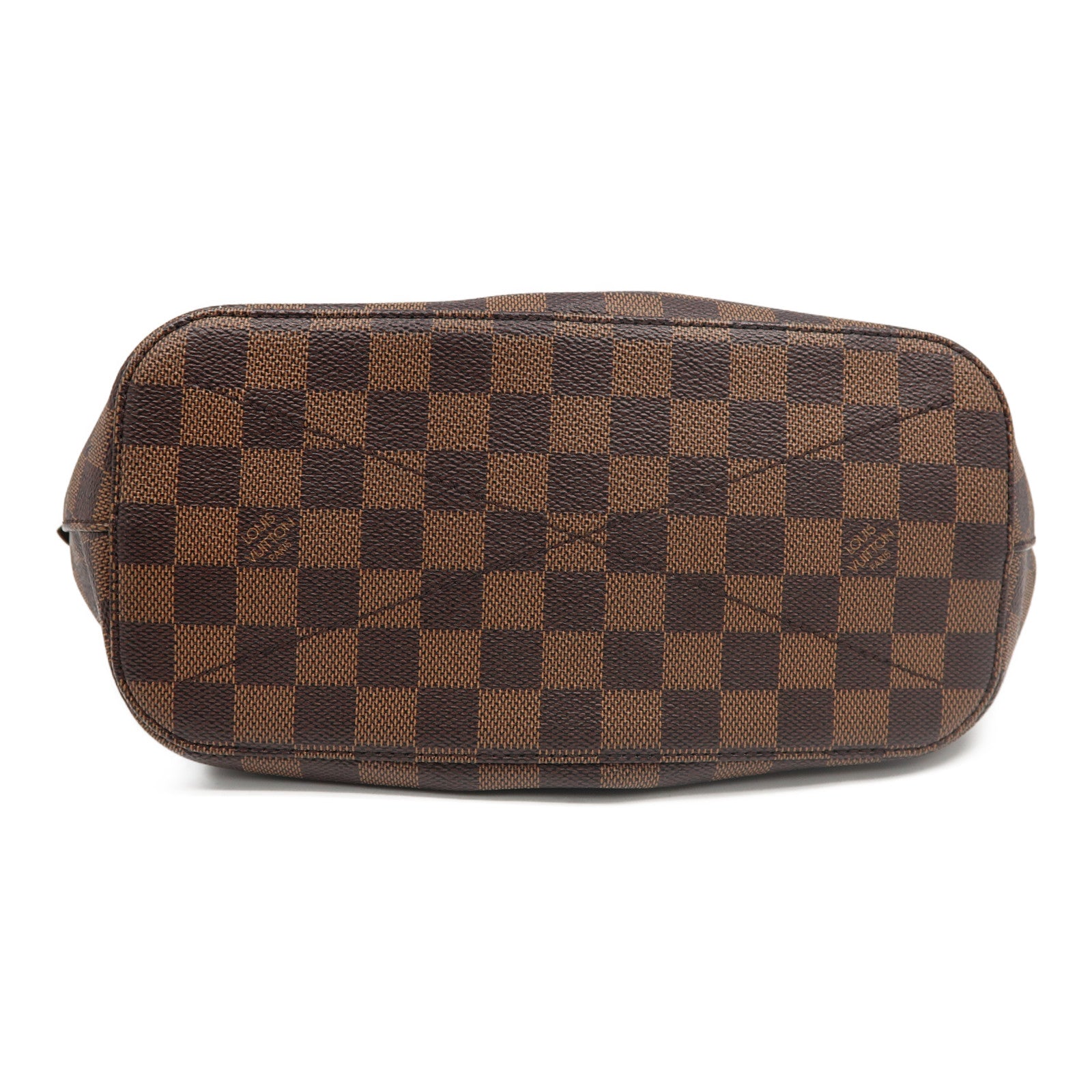 LOUIS VUITTON Damier Ebene Siena PM金扣手挽肩背兩用袋啡色