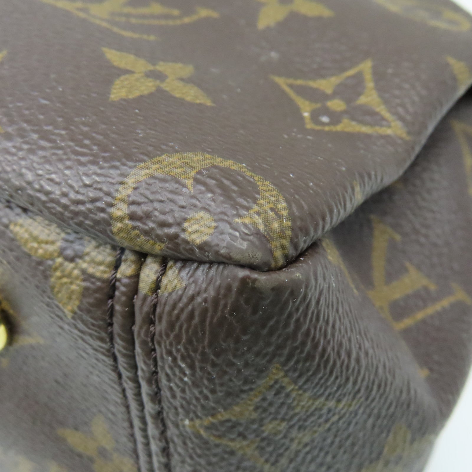 LOUIS VUITTON Monogram Pallas MM 2Way Shoulder Bag手挽肩背兩用袋啡色/酒紅色