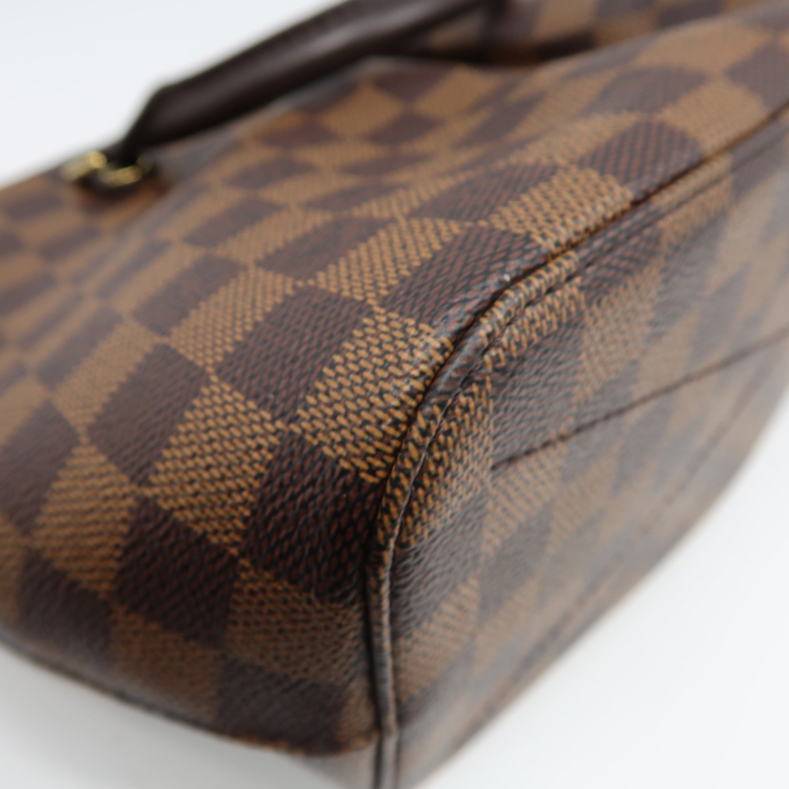 LOUIS VUITTON Damier Ebene Siena PM金扣手挽肩背兩用袋啡色