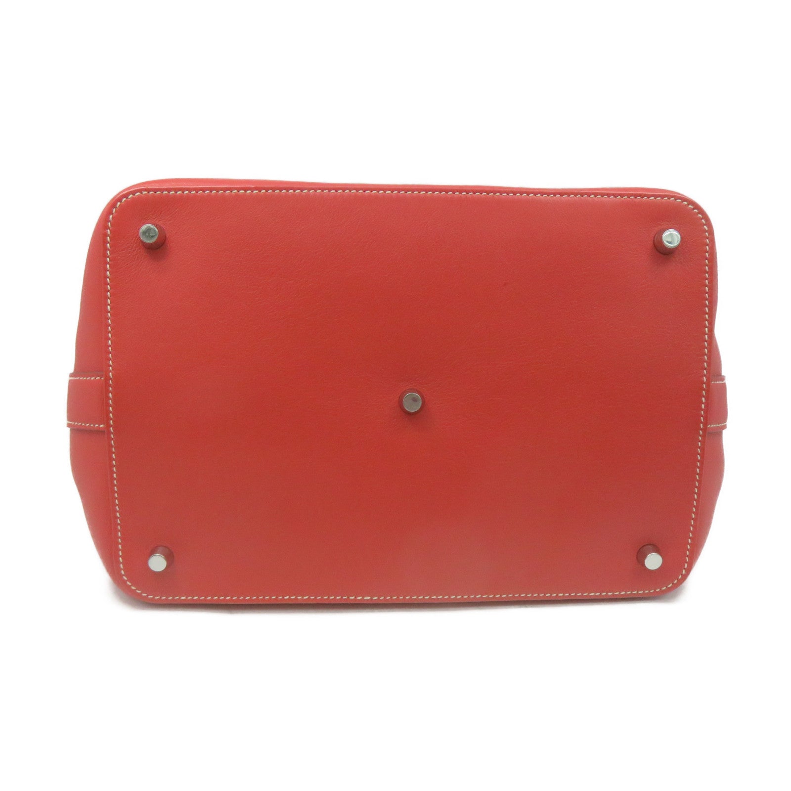 HERMES 【激減優惠】Swift皮革Toolbox 26 2Way Shoulder Bag銀扣手挽肩背兩用袋9M橙色