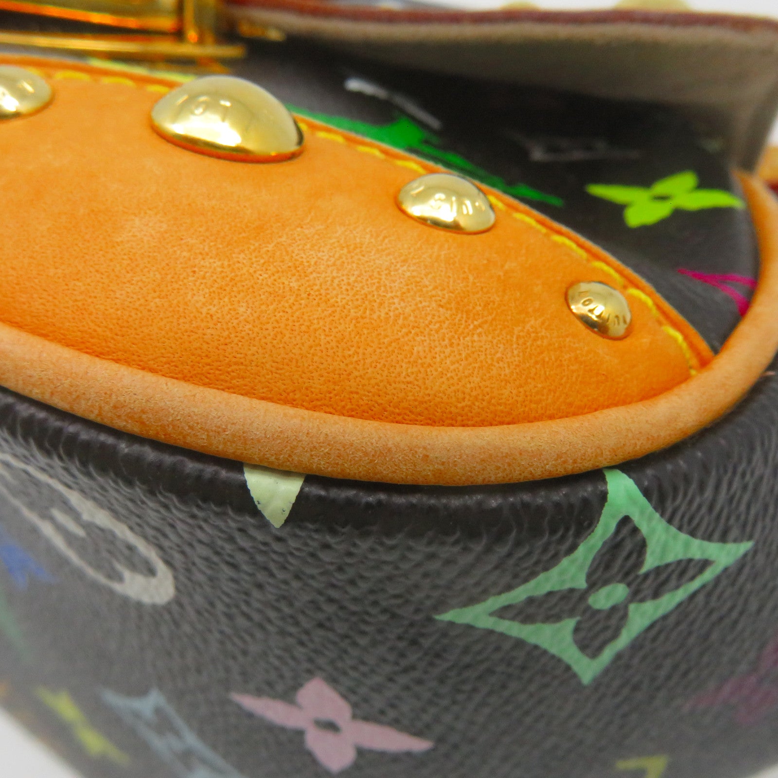 LOUIS VUITTON 【激減優惠】Monogram Multicolore Marilyn金扣肩背袋黑色
