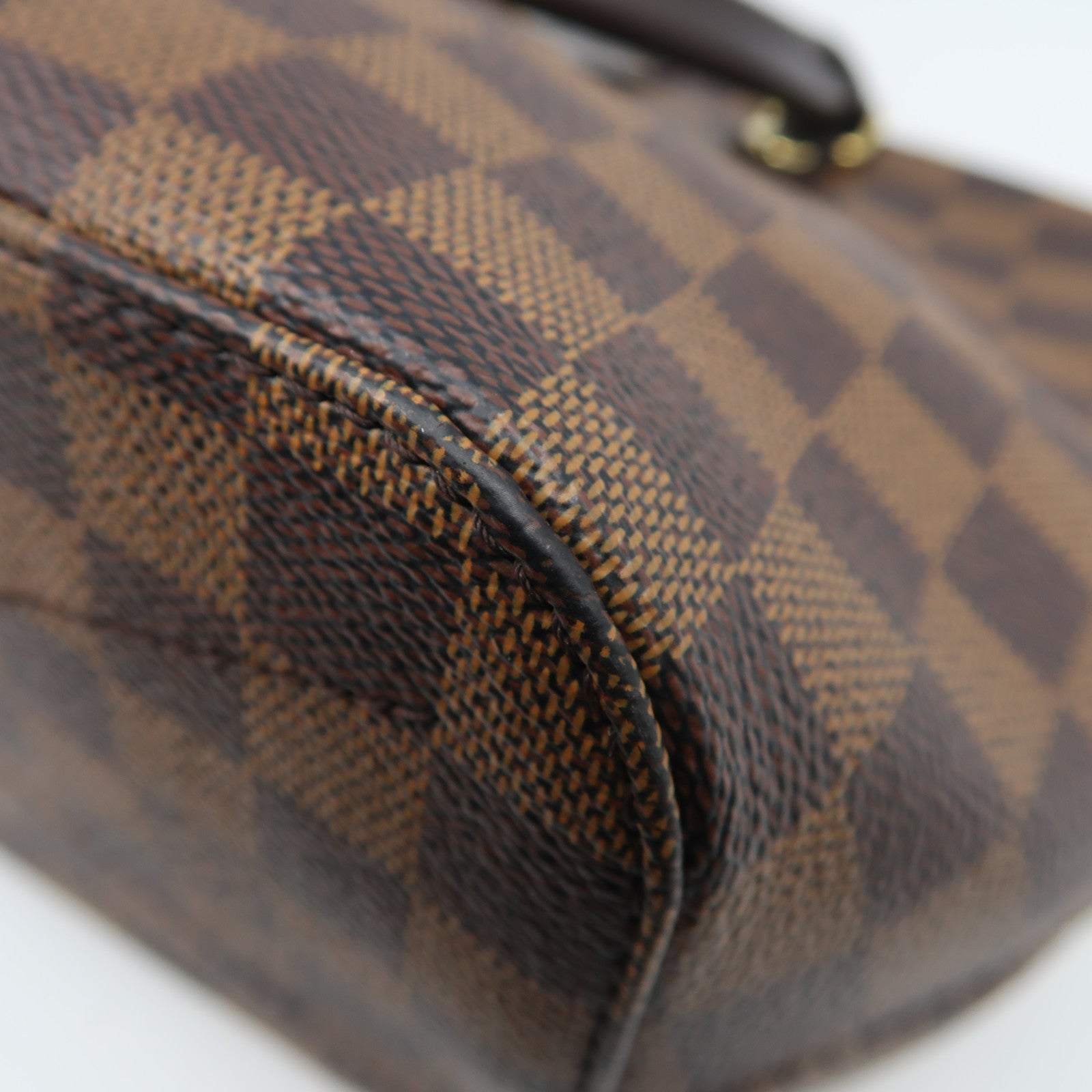 LOUIS VUITTON Damier Ebene Siena PM金扣手挽肩背兩用袋啡色