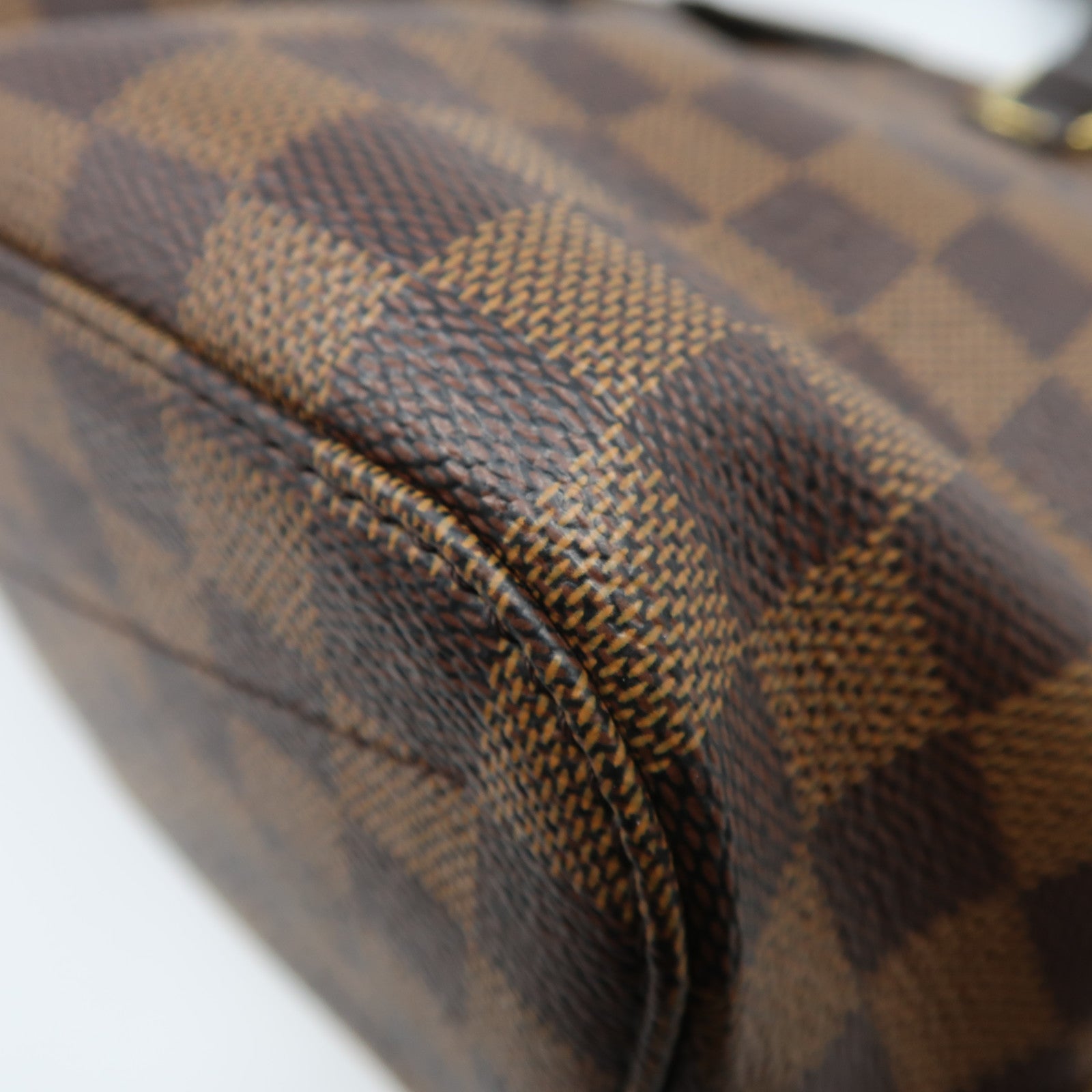 LOUIS VUITTON Damier Ebene Siena PM金扣手挽肩背兩用袋啡色