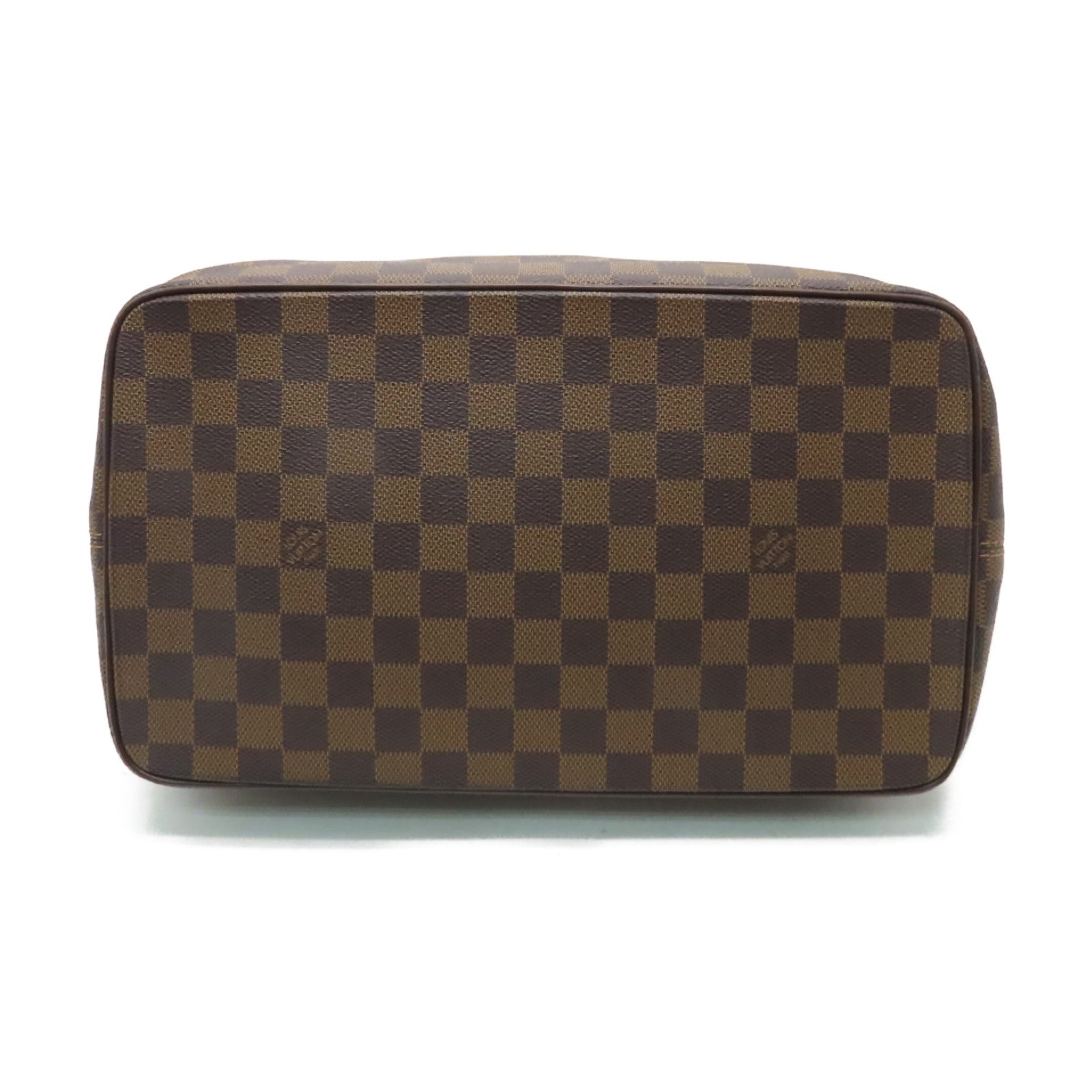 LOUIS VUITTON Damier Saleya MM金扣肩背袋棕色