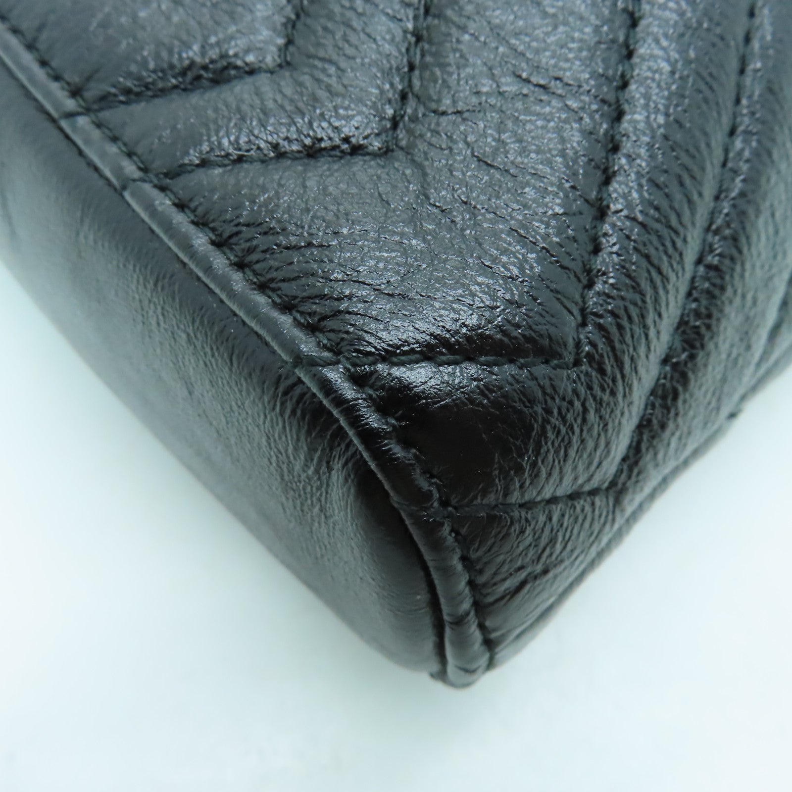 GUCCI 牛皮皮革GG Marmont Tote Bag金扣肩背袋/手挽袋黑色