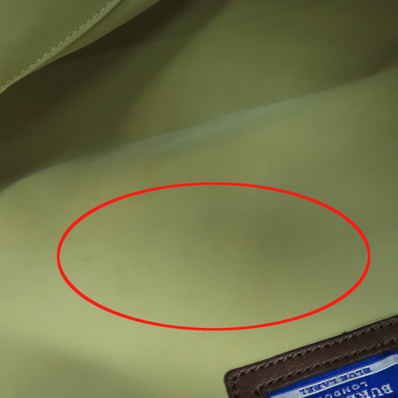 BURBERRY BLUE LABEL canvas Tote Bag silver buckle handle bag brown