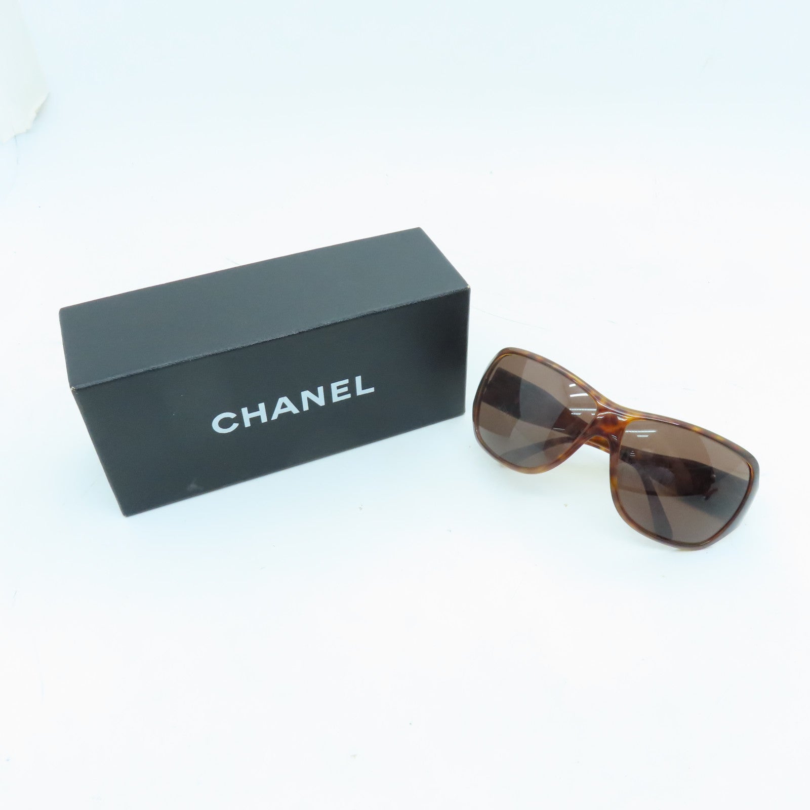 CHANEL 【激減優惠】塑料Sunglasses金扣太陽眼鏡啡色