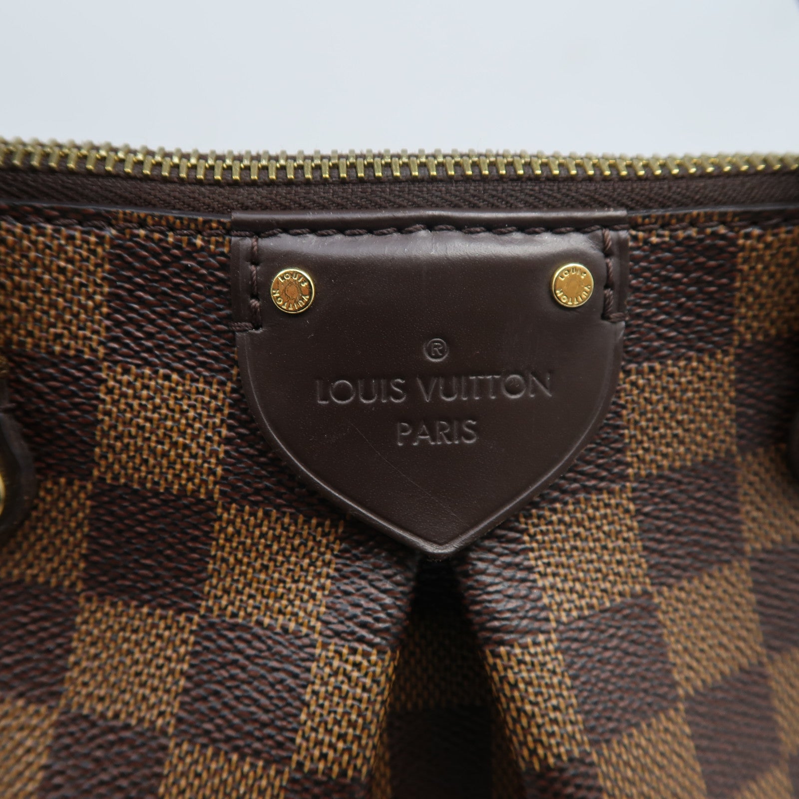 LOUIS VUITTON Damier Ebene Siena PM金扣手挽肩背兩用袋啡色