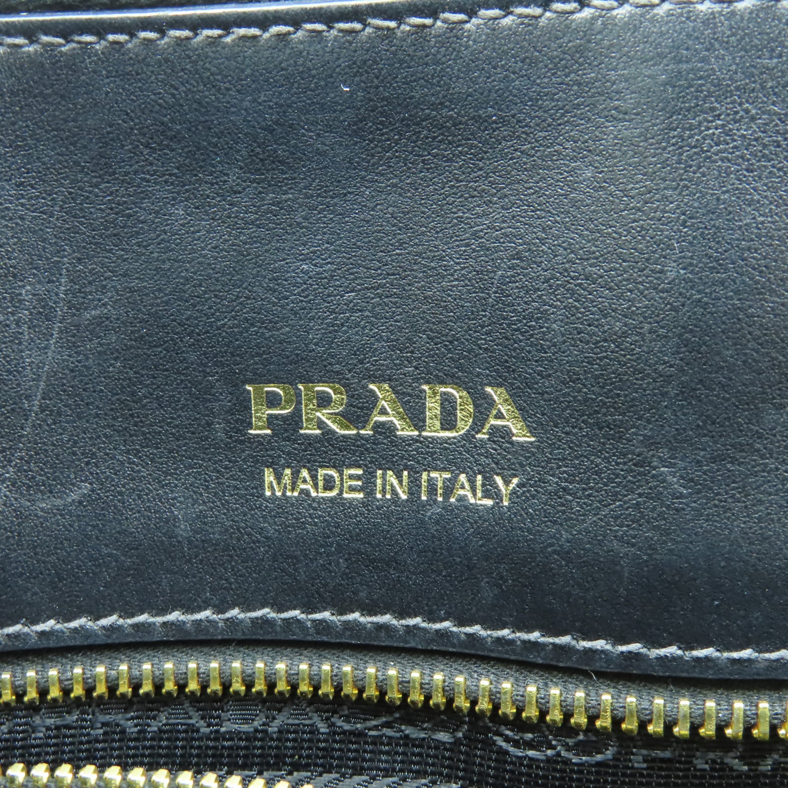 PRADA 【激減優惠】菱格尼龍/牛皮皮革2 Way Shoulder Bag金扣手挽肩背兩用袋黑色