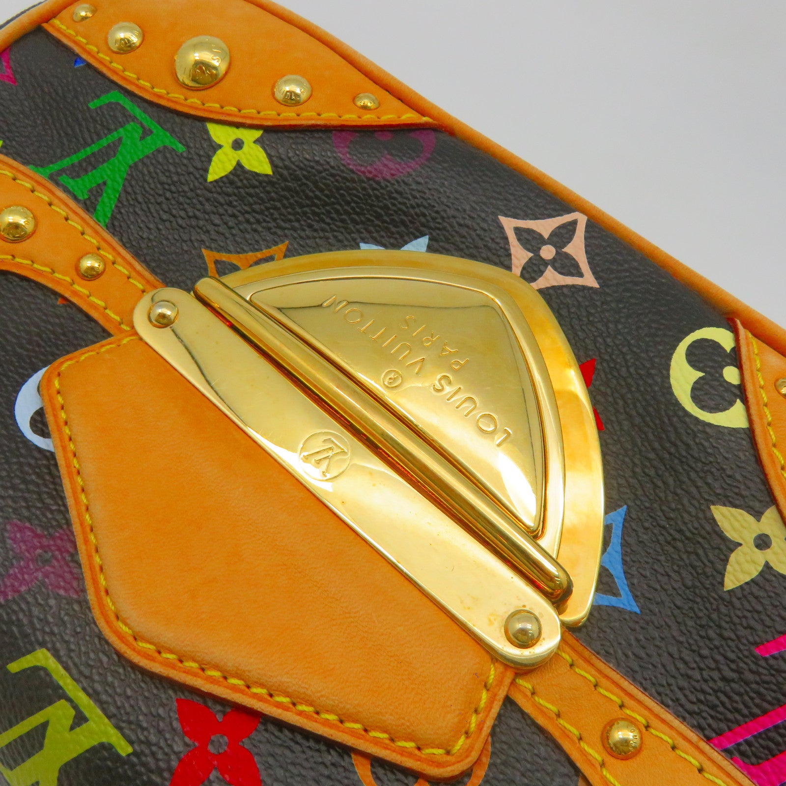 LOUIS VUITTON 【激減優惠】Monogram Multicolore Marilyn金扣肩背袋黑色
