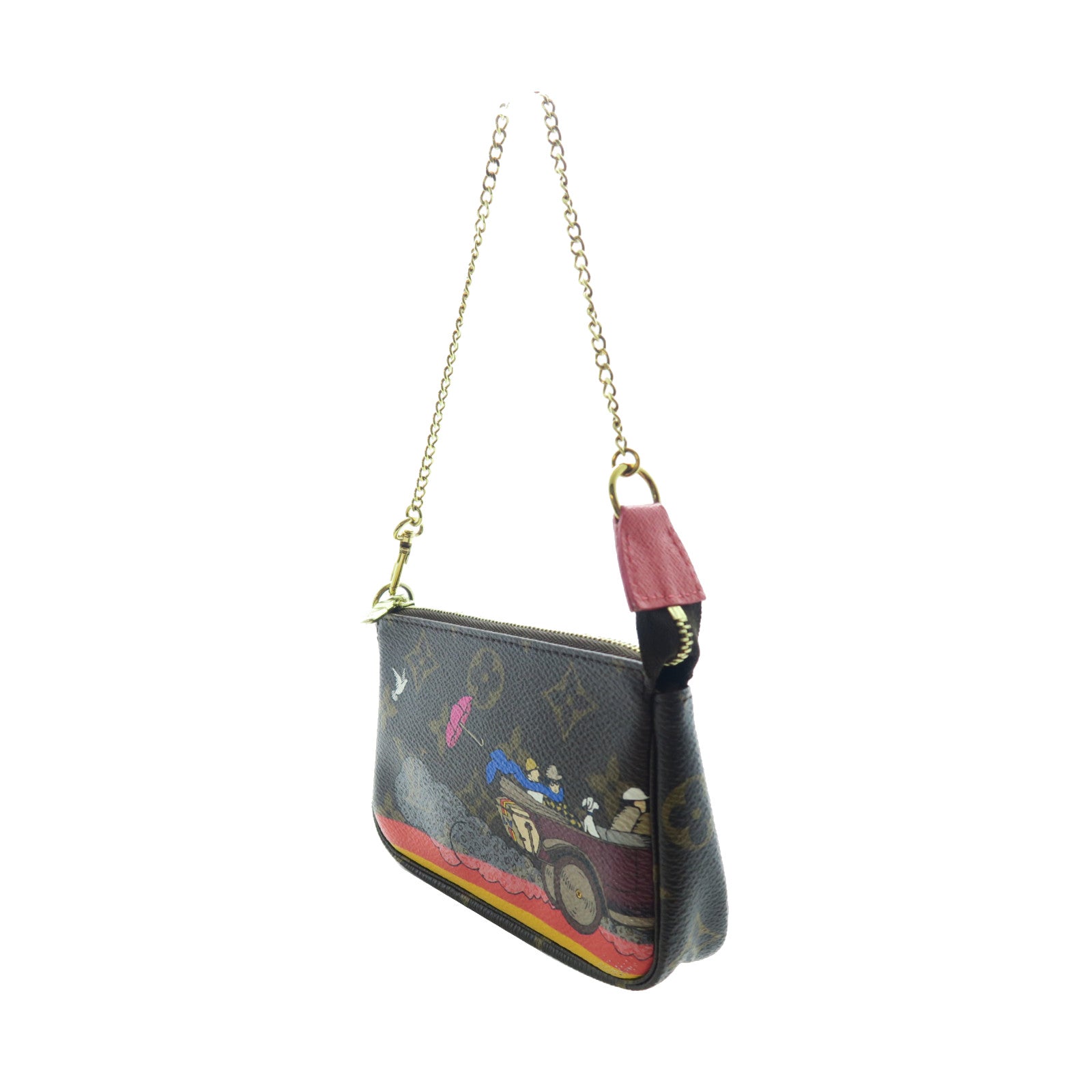 LOUIS VUITTON Monogram Mini Pochette Access金扣手拿包啡色