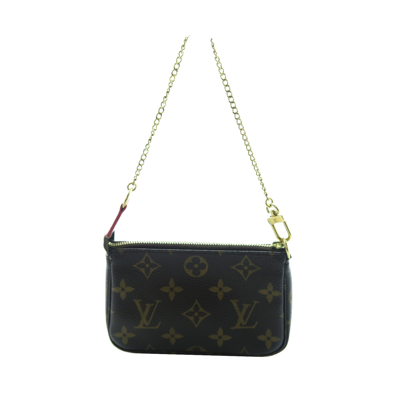 LOUIS VUITTON Monogram Mini Pochette Access金扣手拿包啡色