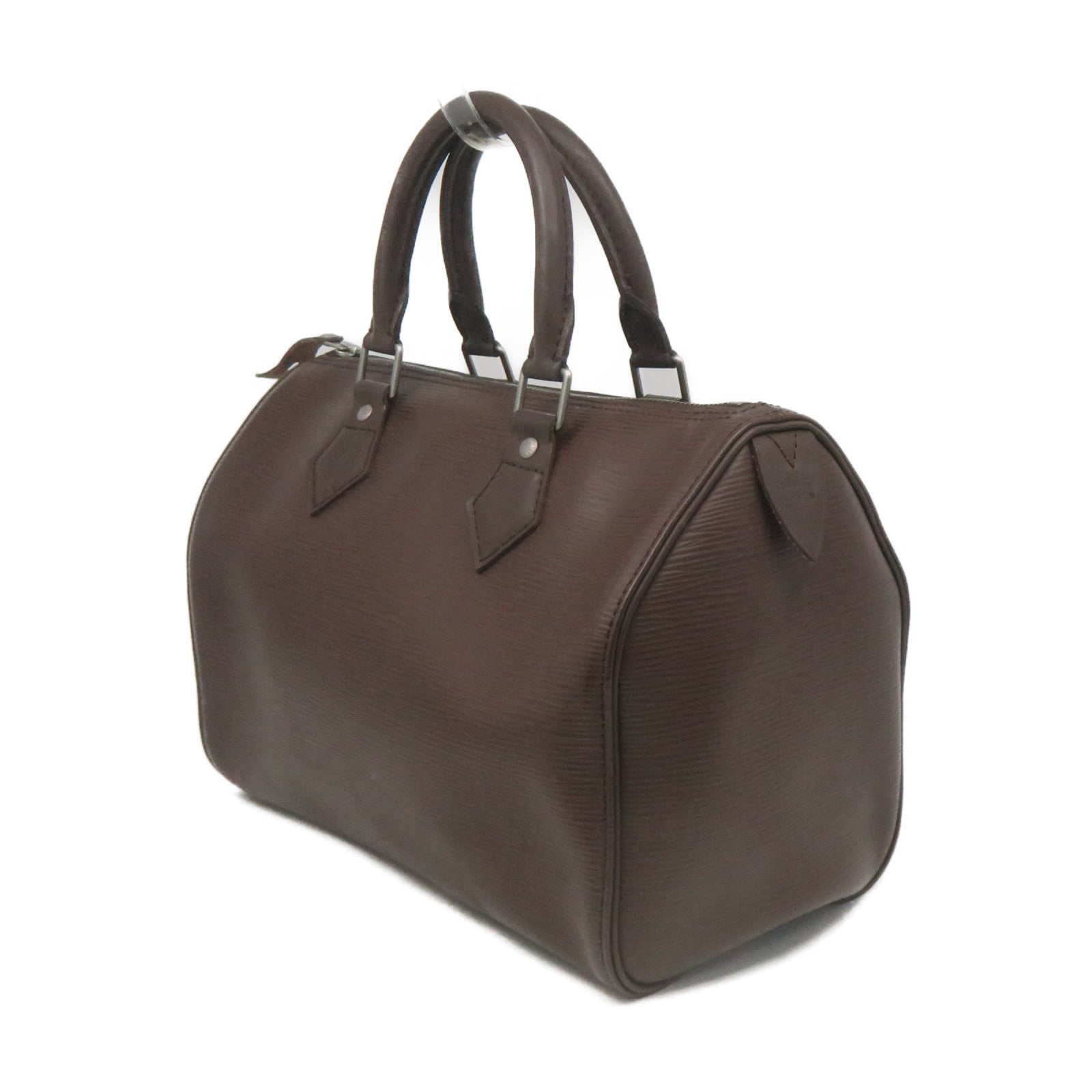 LOUIS VUITTON Epi Speedy 25 Hand Bag銀扣手挽袋啡色