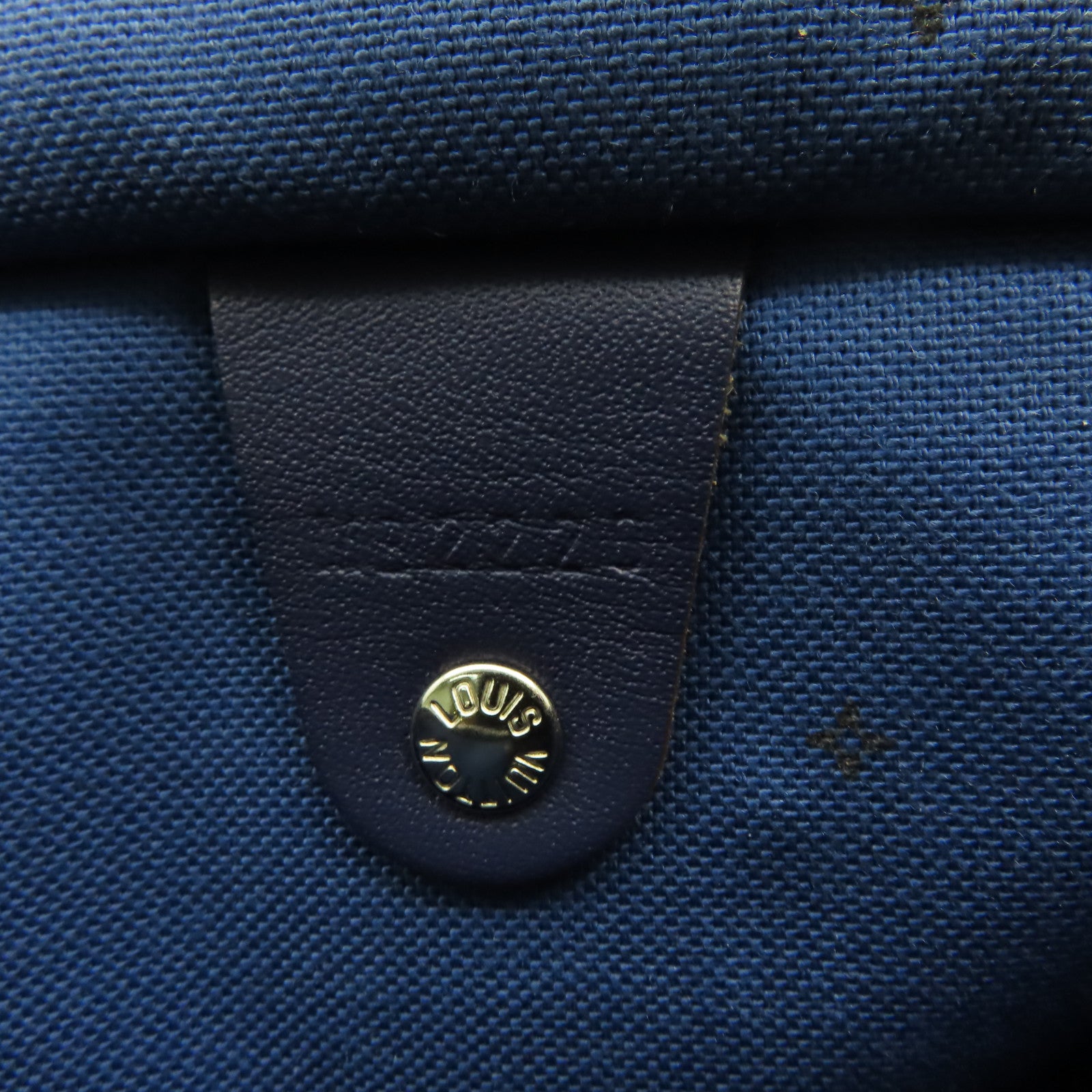 LOUIS VUITTON Monogram Speedy 30 Bandouiere銀扣手挽肩背兩用袋藍色