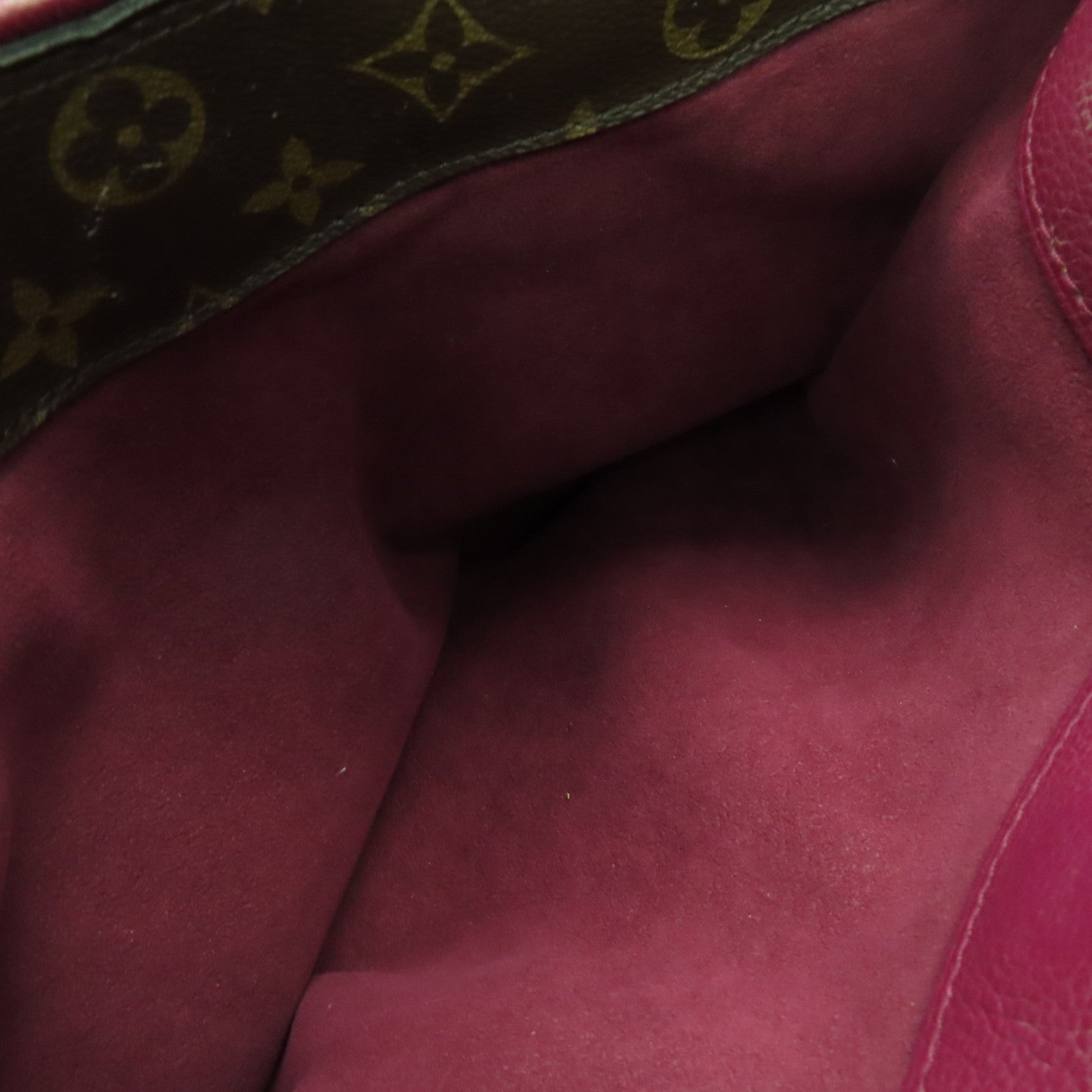 LOUIS VUITTON Monogram Pallas MM 2Way Shoulder Bag手挽肩背兩用袋啡色/酒紅色