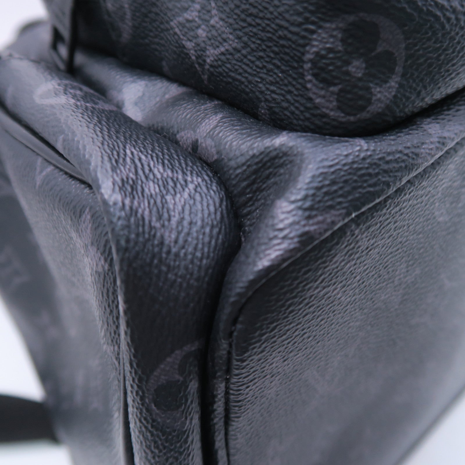 LOUIS VUITTON Monogram Eclipse Backpack Trio銀扣背包黑色