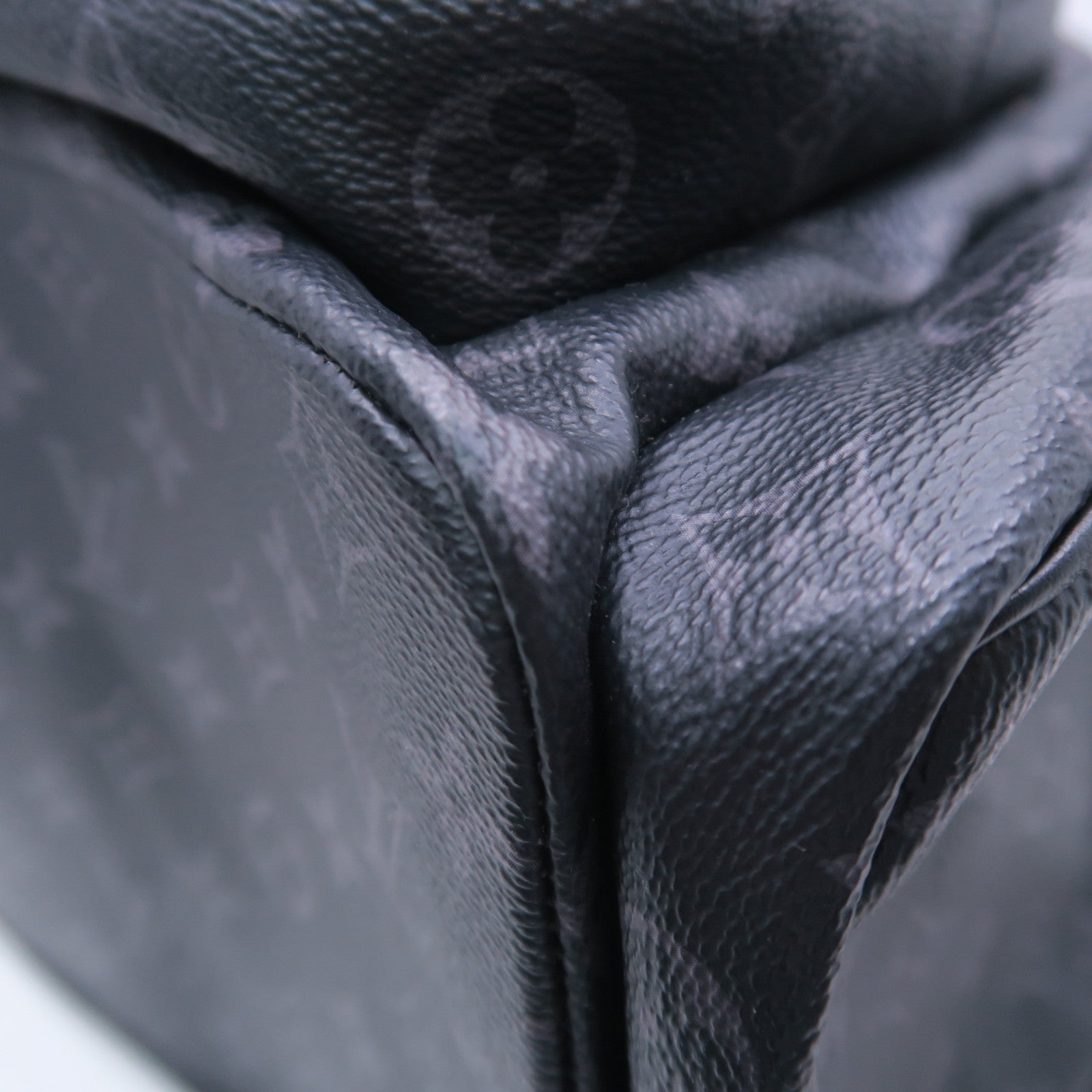 LOUIS VUITTON Monogram Eclipse Backpack Trio銀扣背包黑色