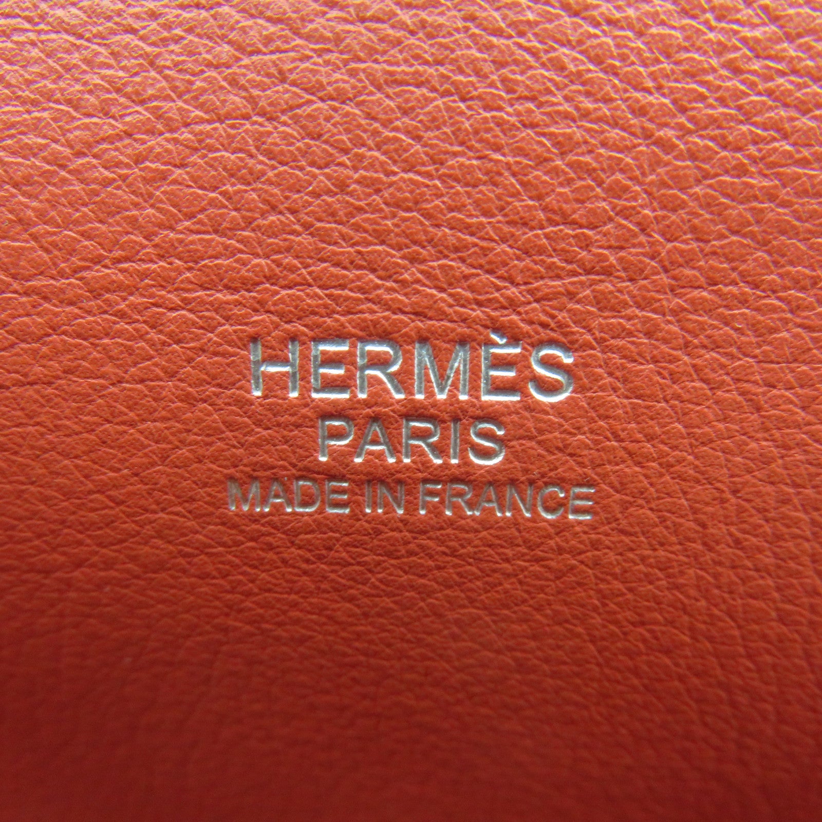 HERMES 【激減優惠】Swift皮革Toolbox 26 2Way Shoulder Bag銀扣手挽肩背兩用袋9M橙色