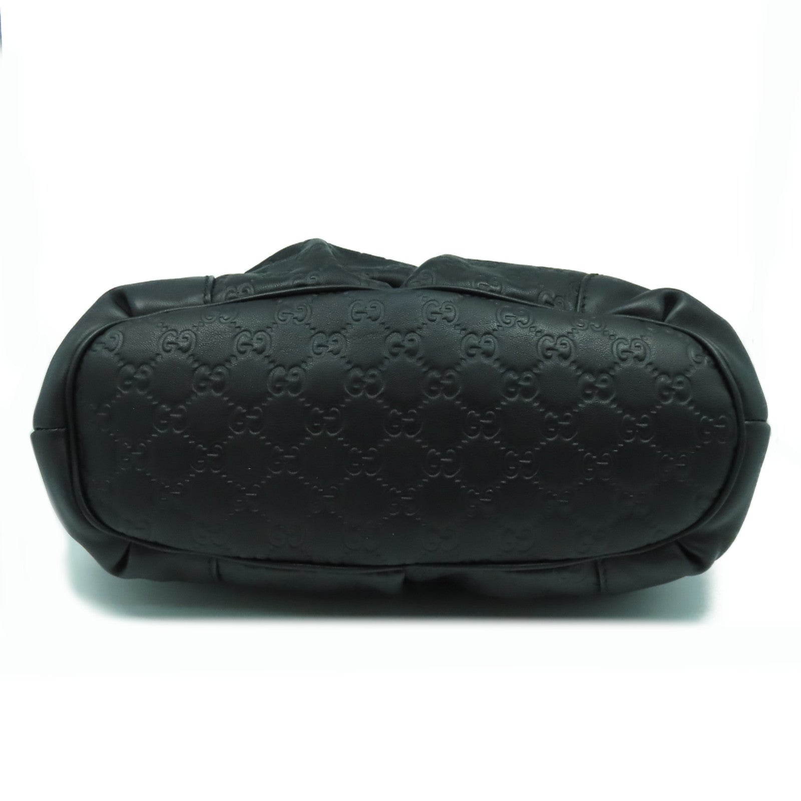 GUCCI 牛皮皮革2 Way Shoulder Bag金扣手挽肩背兩用袋黑色