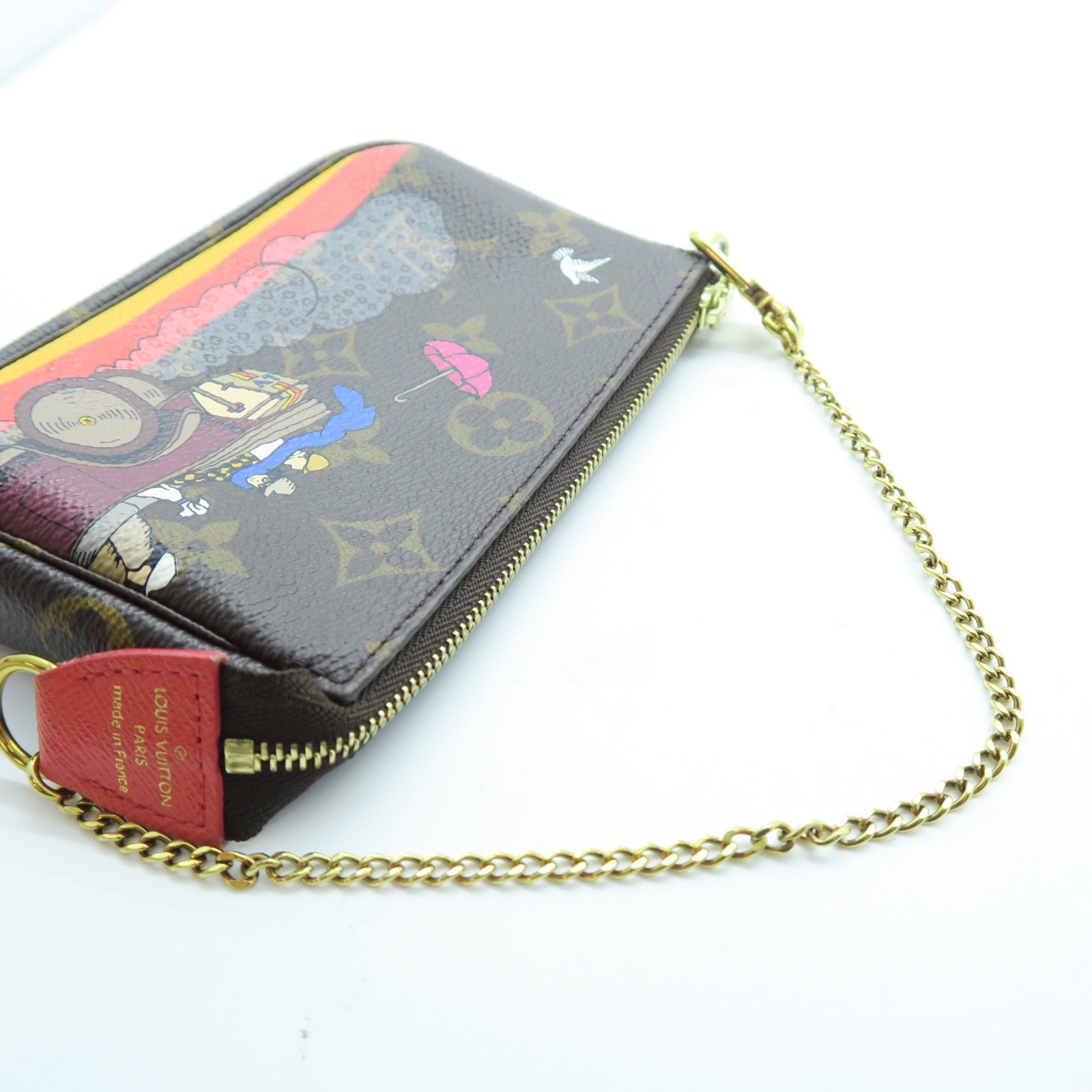 LOUIS VUITTON Monogram Mini Pochette Access金扣手拿包啡色