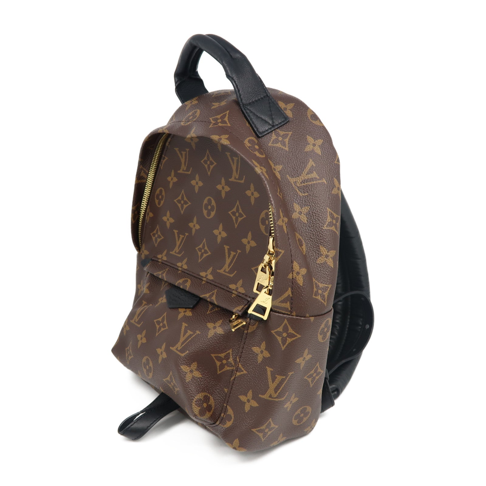 LOUIS VUITTON Monogram Palm Springs PM金扣背包啡色