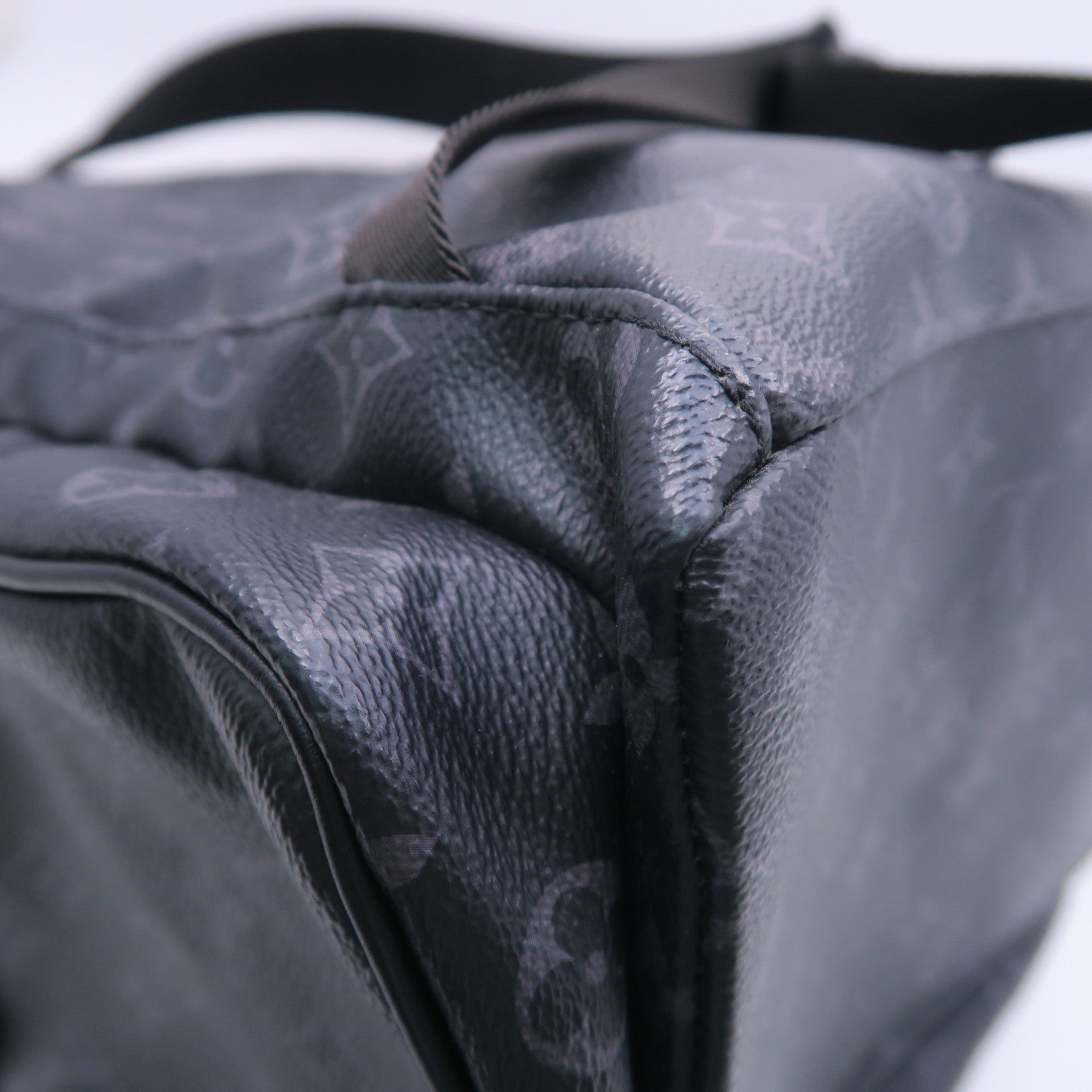 LOUIS VUITTON Monogram Eclipse Backpack Trio銀扣背包黑色