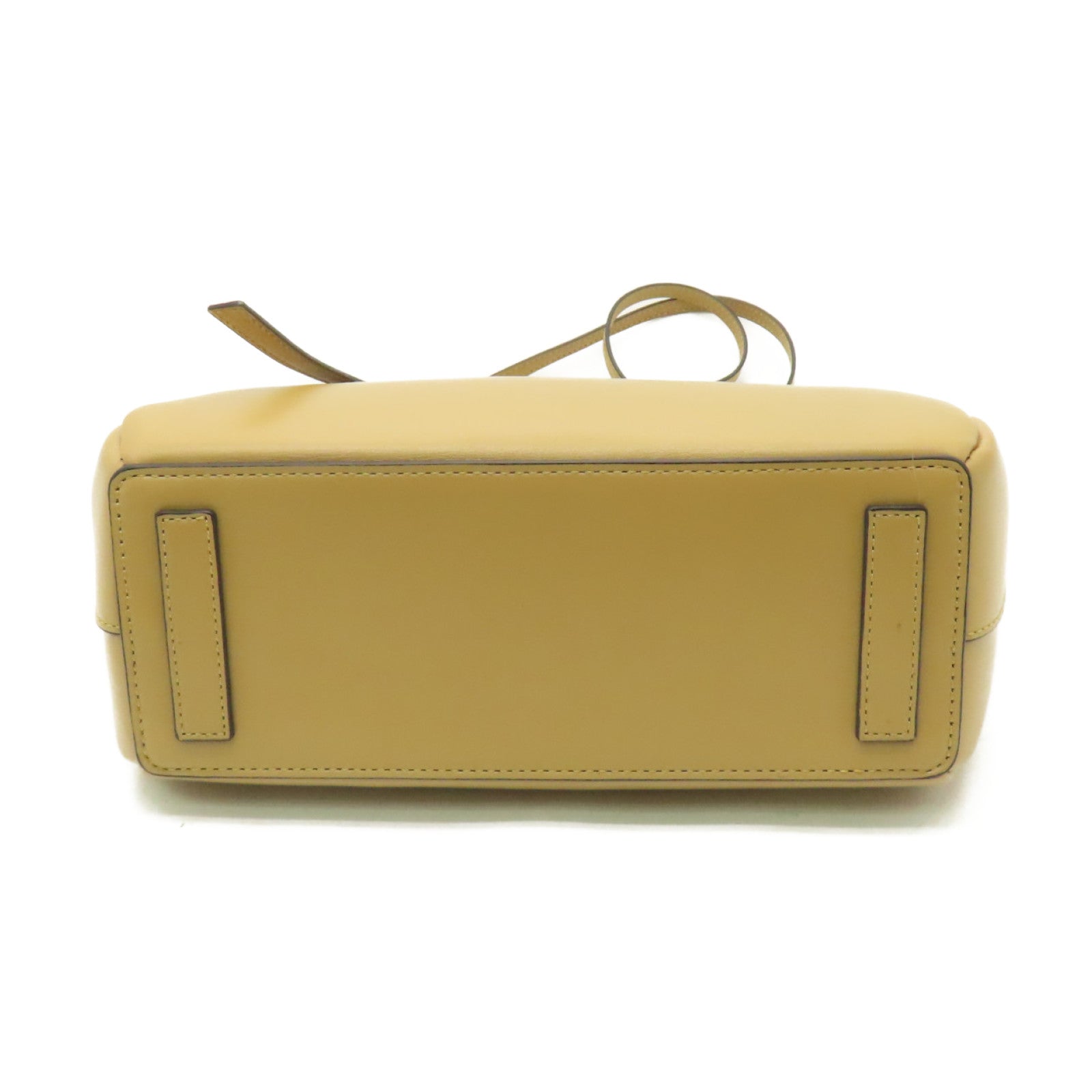 LOEWE 【激減優惠】牛皮皮革Lazo金扣手挽肩背兩用袋棕色