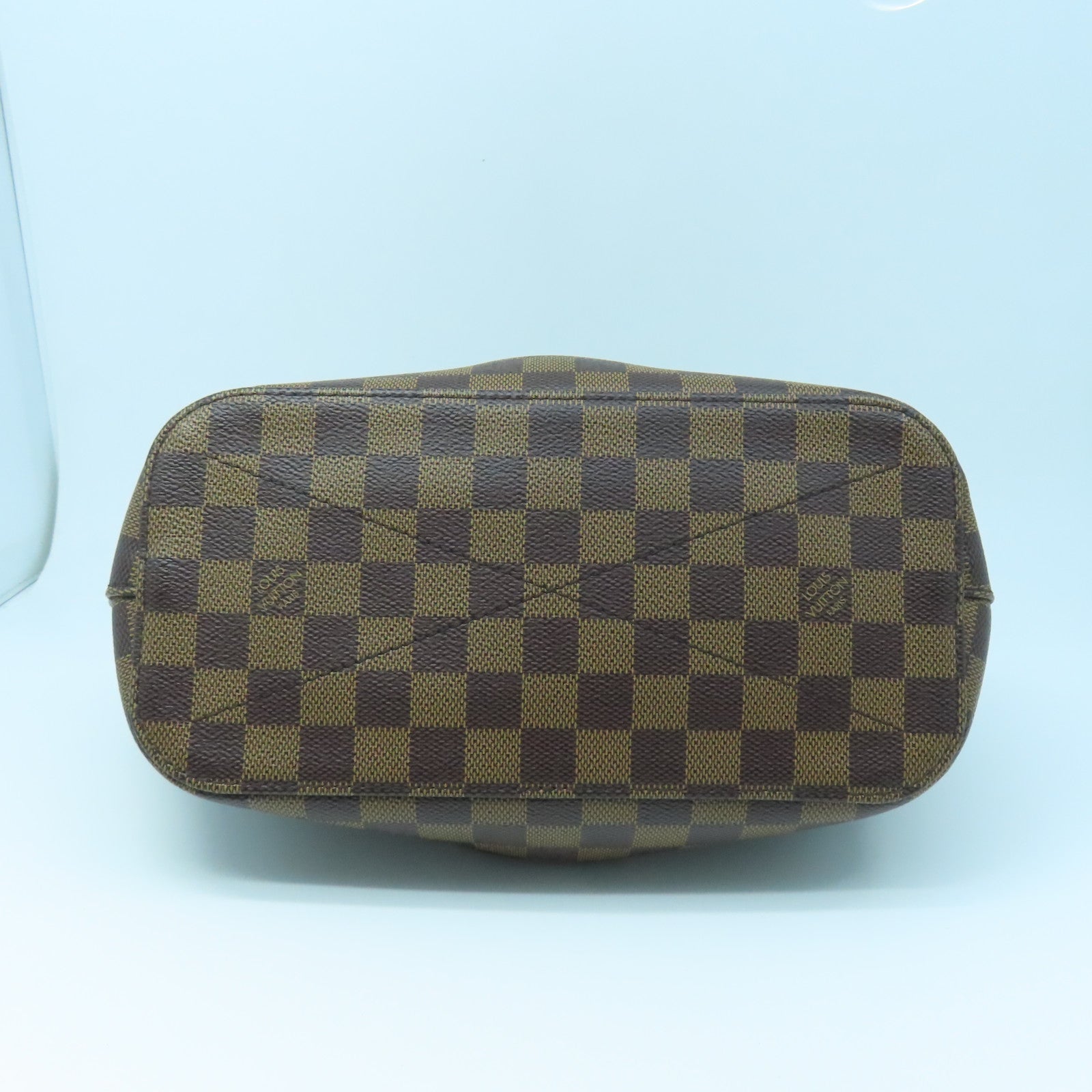 LOUIS VUITTON Damier Siena PM gold buckle shoulder shoulder bag brown