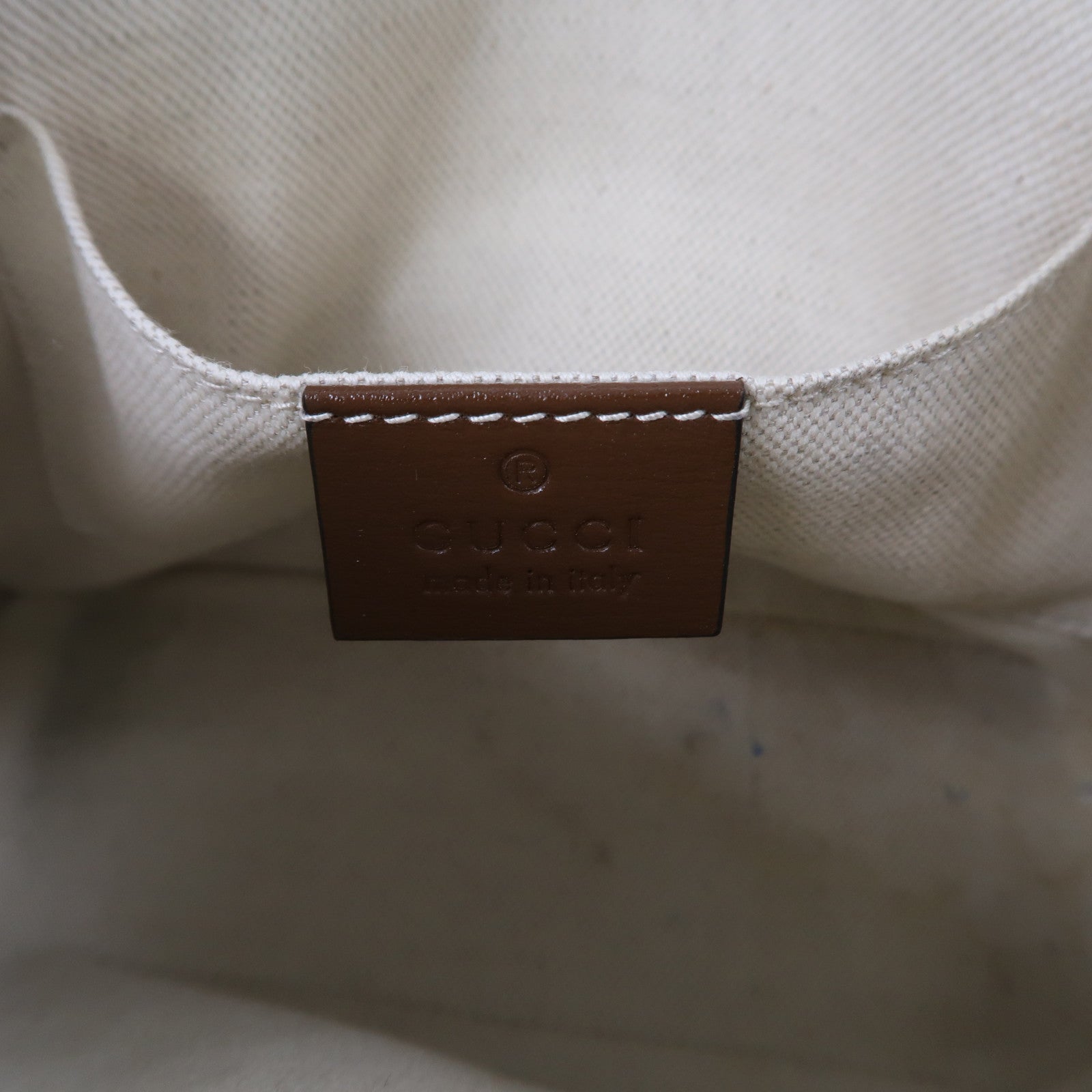 GUCCI 牛皮皮革/塗層帆布Horsebit 1955 Mini Top Handle Bag金扣手挽肩背兩用袋啡色