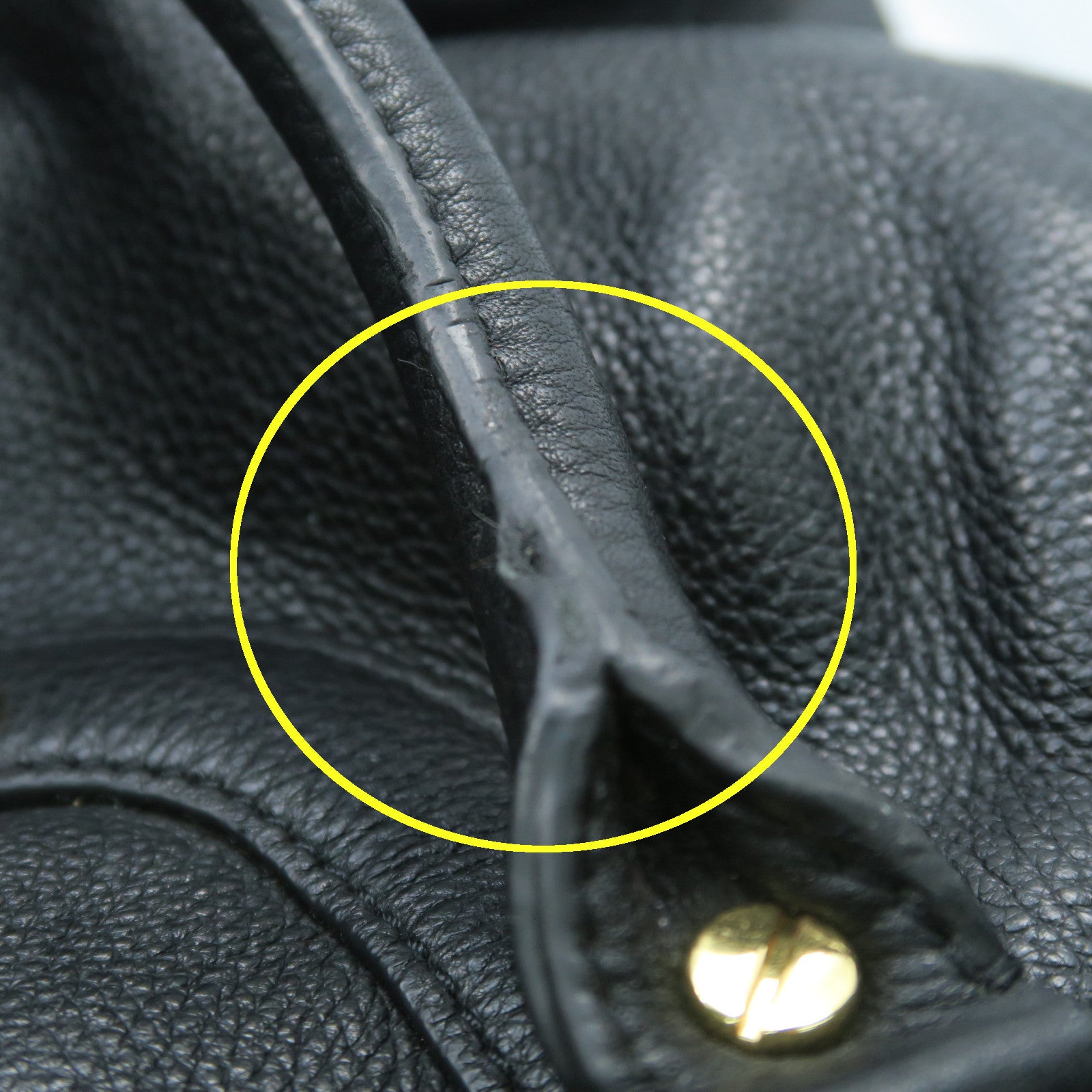 COACH 牛皮皮革Rucksack金扣背包黑色