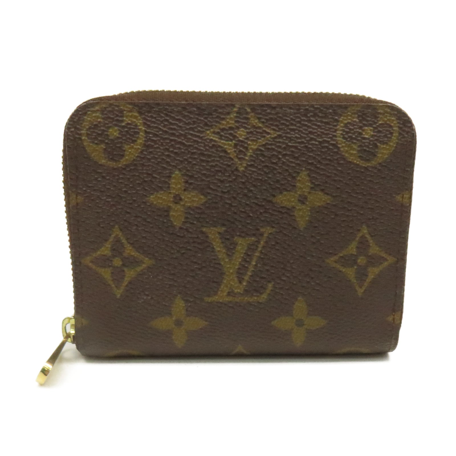 LOUIS VUITTON Monogram Zippy Coin Purse拉鏈零錢包啡色