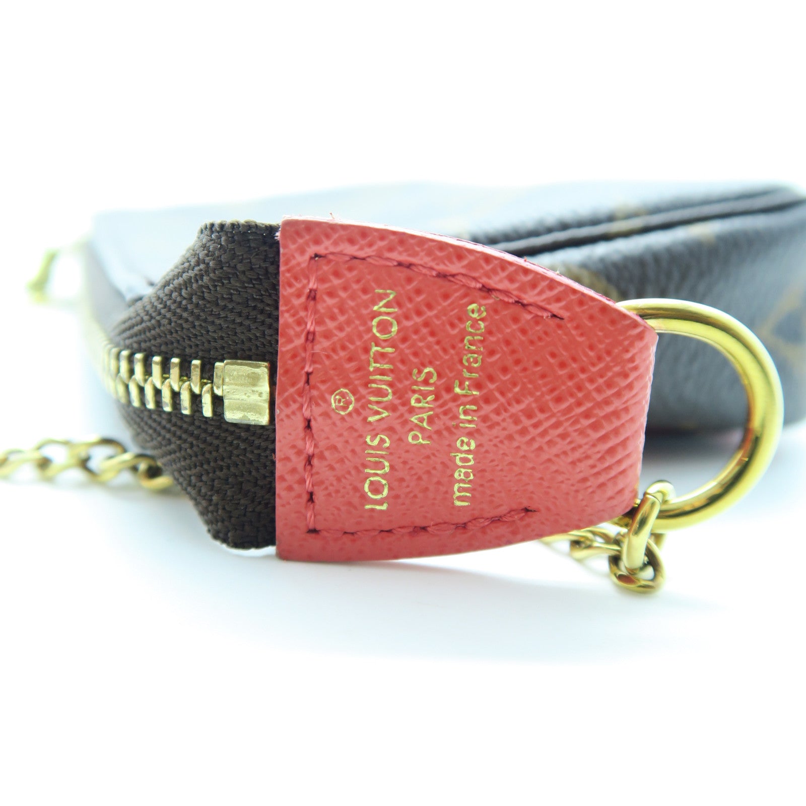 LOUIS VUITTON Monogram Mini Pochette Access金扣手拿包啡色