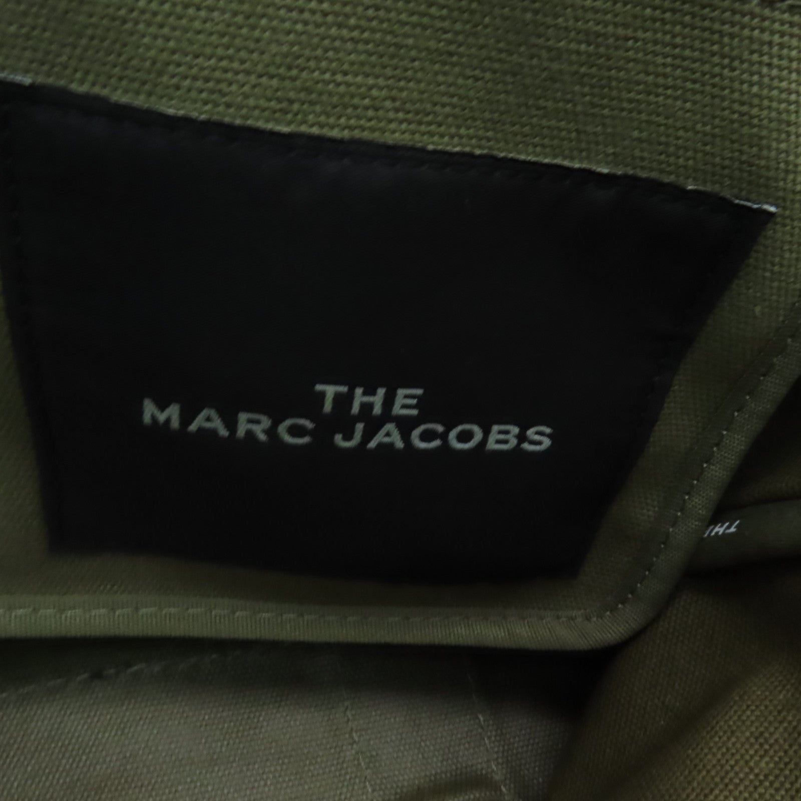 MARC JACOBS 帆布2 Way Shoulder Tote銀扣手挽肩背兩用袋卡其色