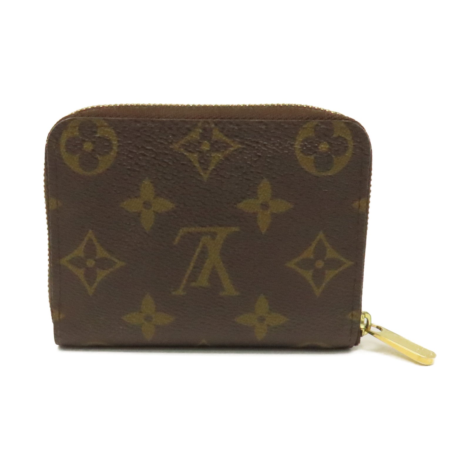 LOUIS VUITTON Monogram Zippy Coin Purse拉鏈零錢包啡色