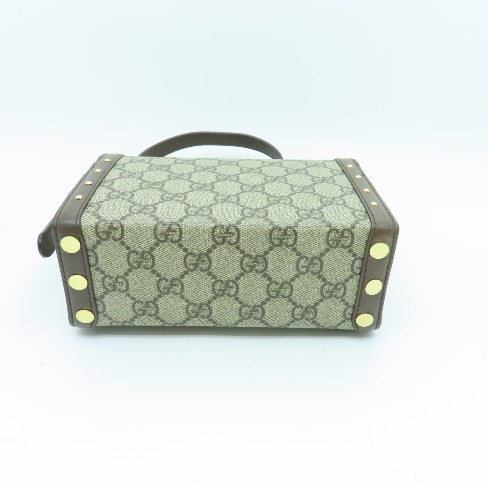 GUCCI 塗層帆布Huheg 8358 Shoulder Bag金扣肩背袋