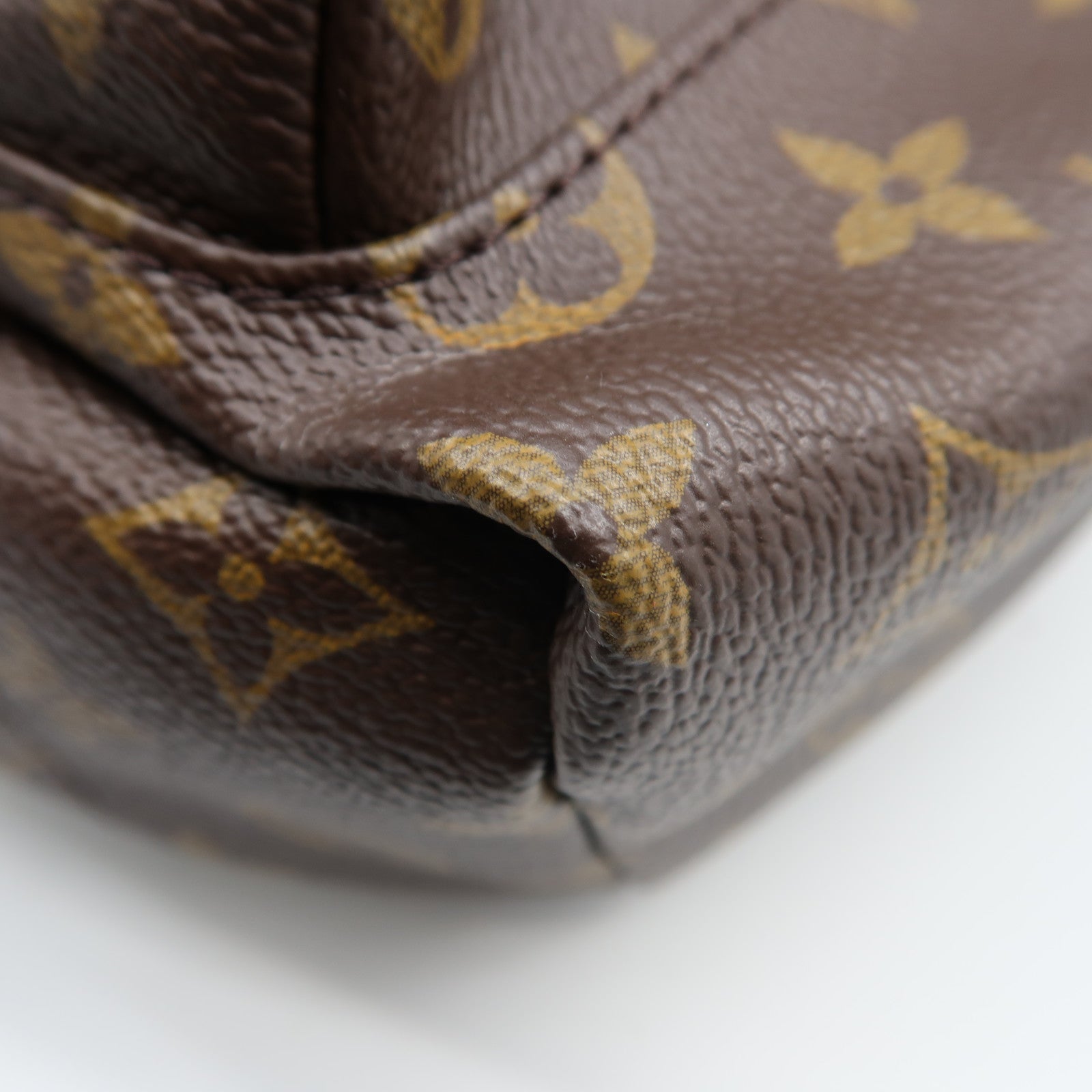 LOUIS VUITTON Monogram Palm Springs PM金扣背包啡色