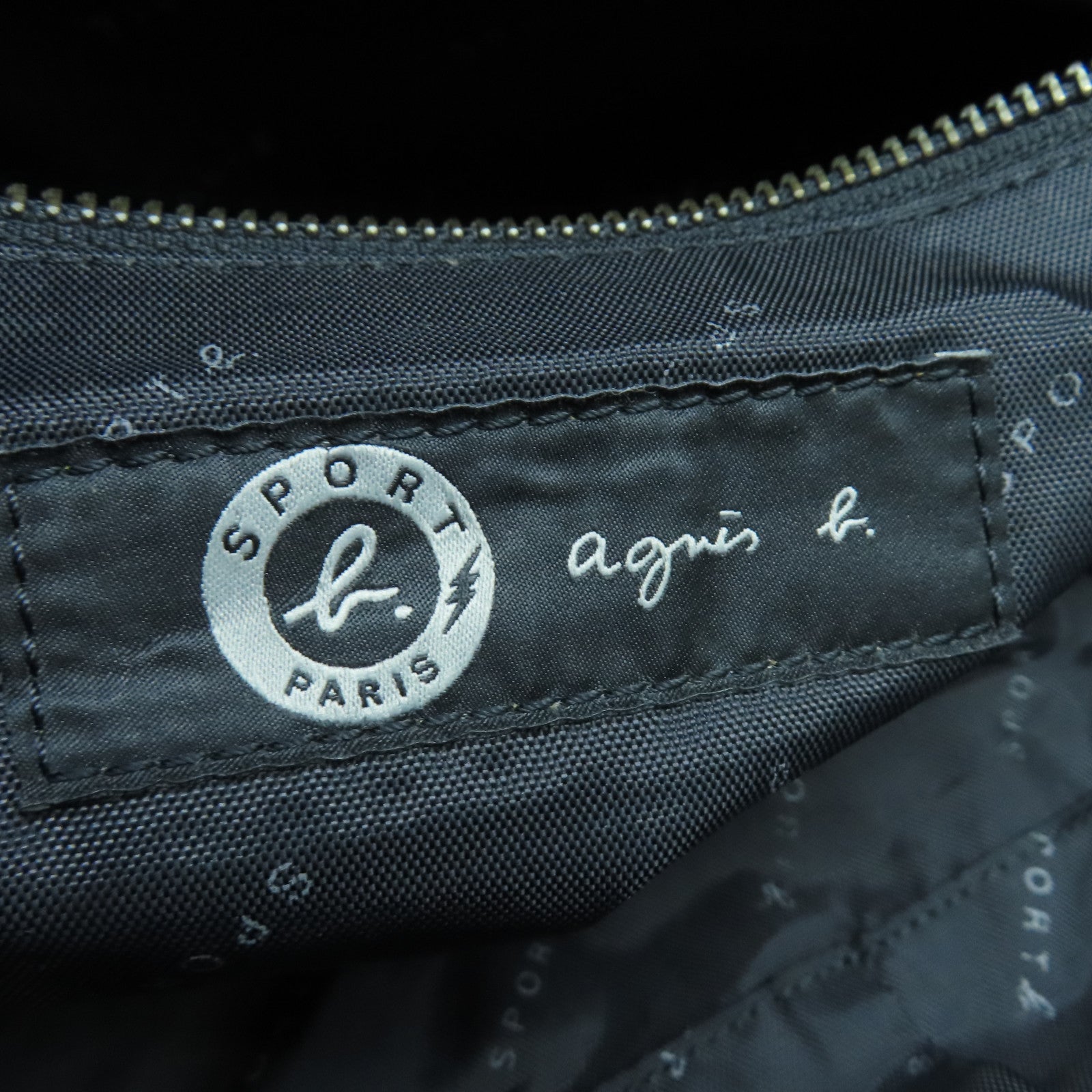 agnes b. 帆布Tote Bag手挽袋黑色