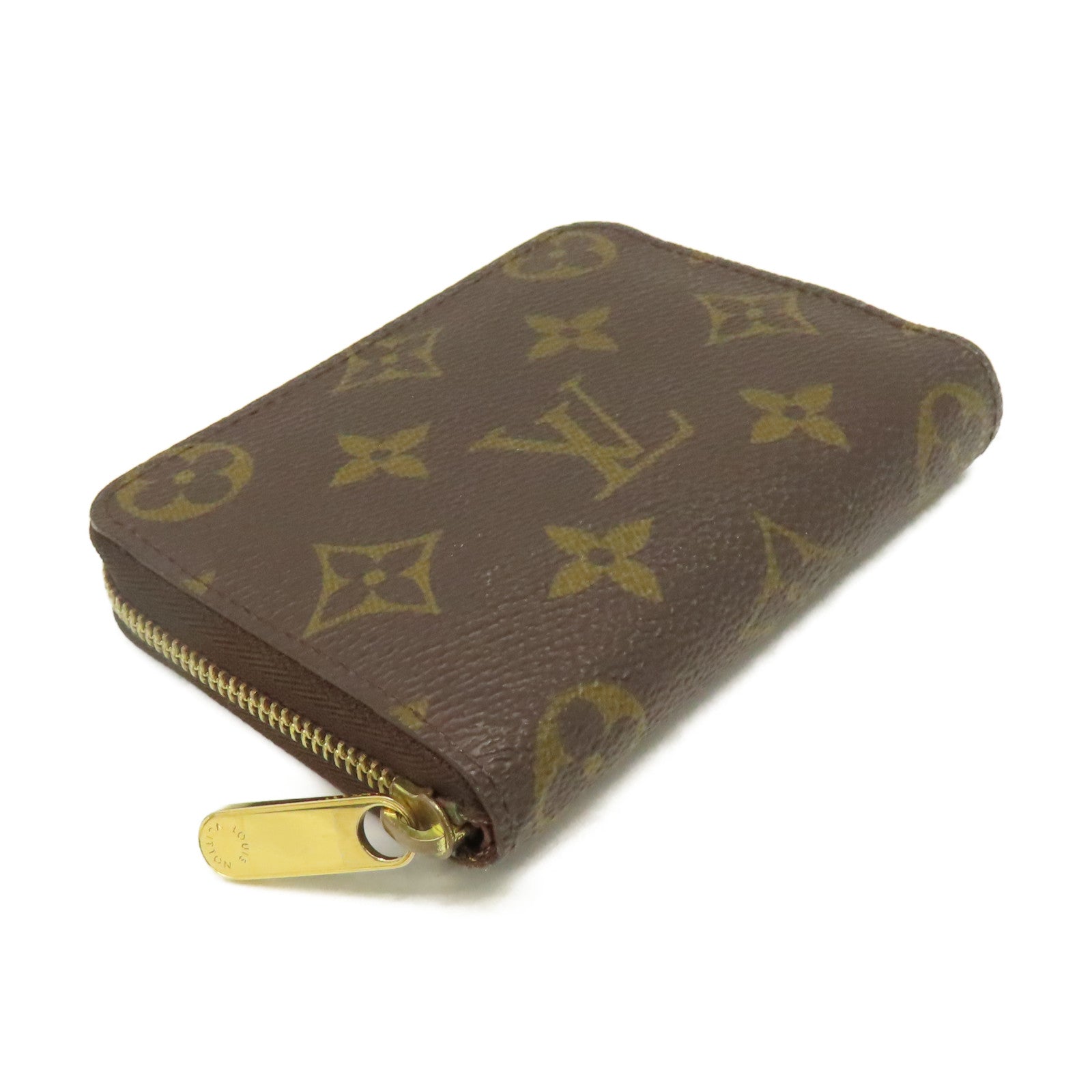 LOUIS VUITTON Monogram Zippy Coin Purse拉鏈零錢包啡色