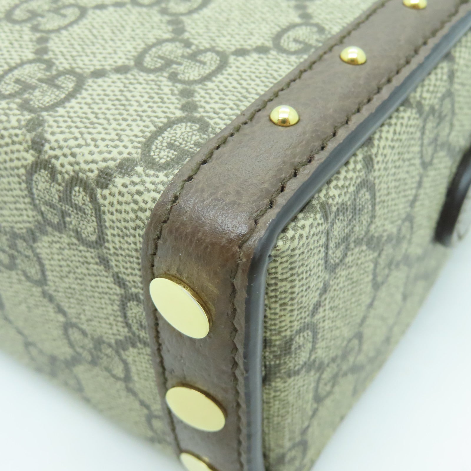 GUCCI 塗層帆布Huheg 8358 Shoulder Bag金扣肩背袋