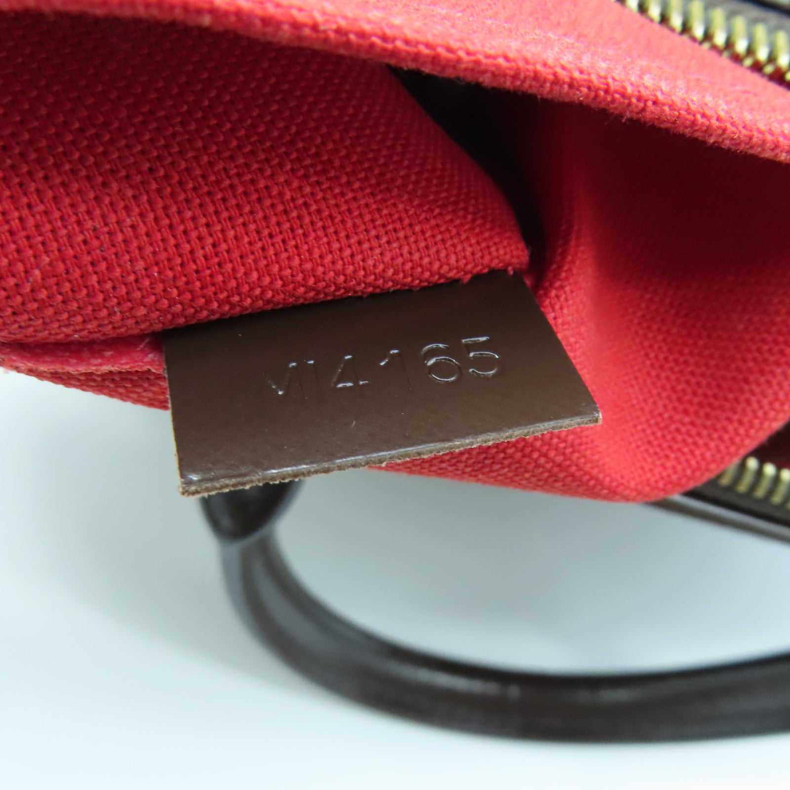 LOUIS VUITTON Damier Siena PM gold buckle shoulder shoulder bag brown