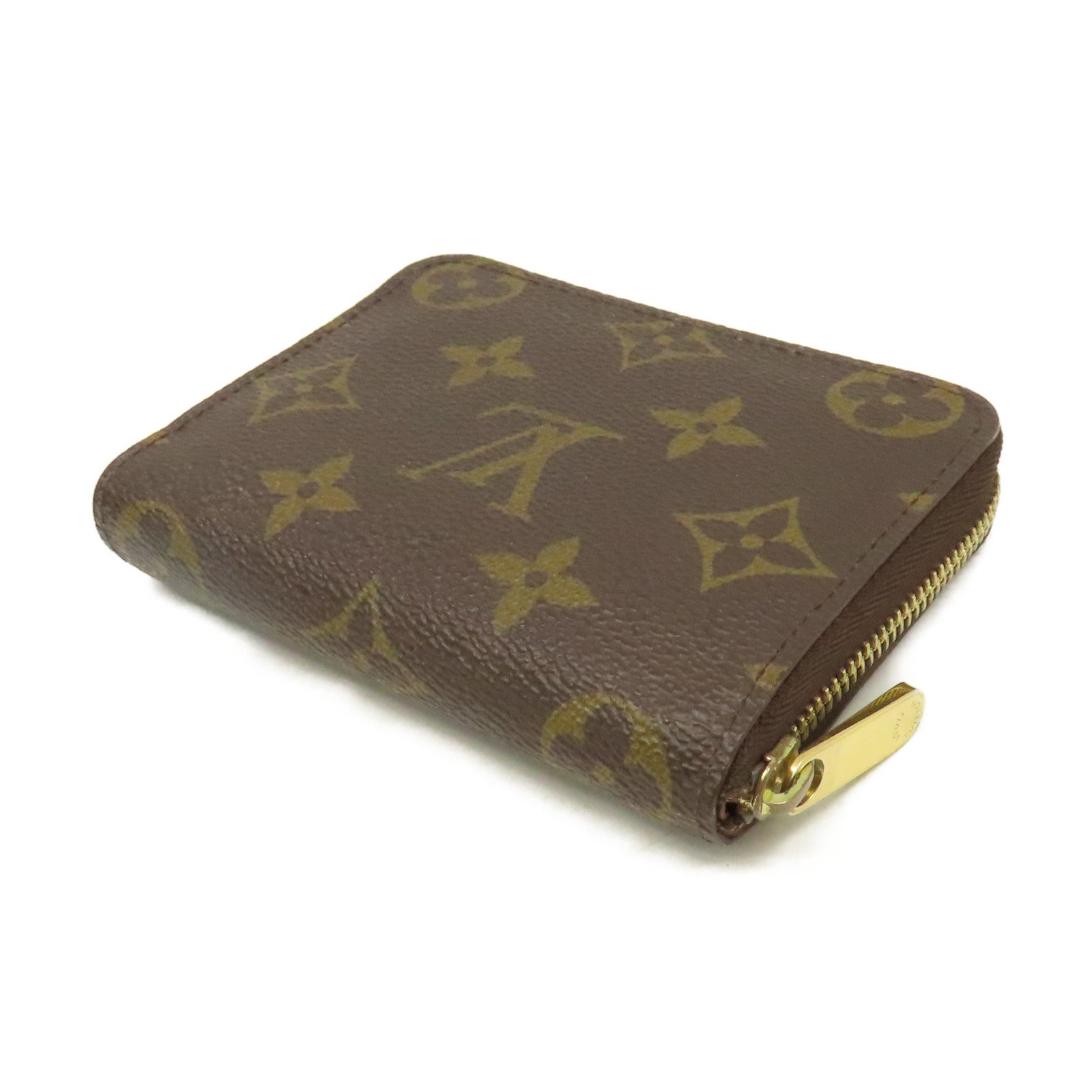 LOUIS VUITTON Monogram Zippy Coin Purse拉鏈零錢包啡色