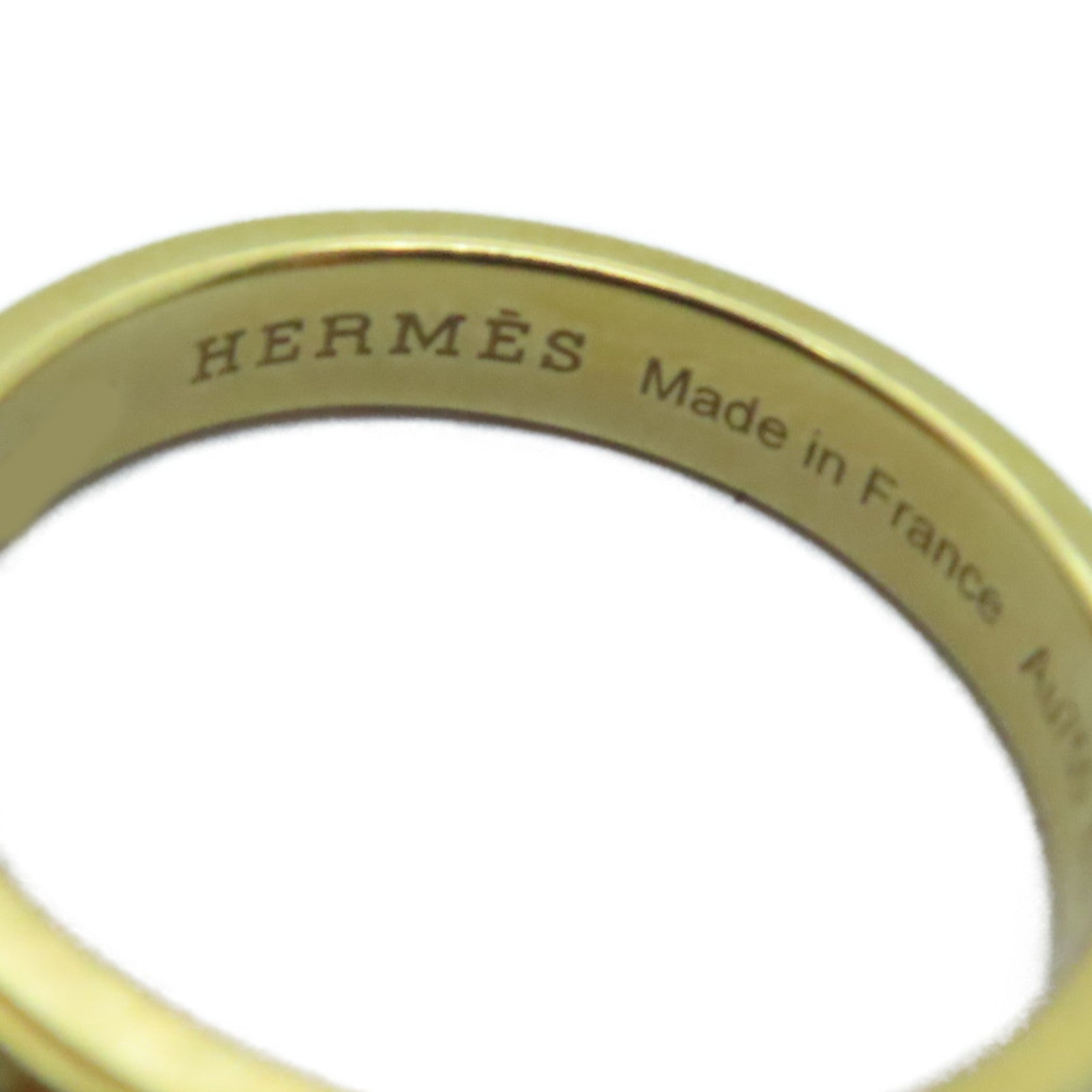 HERMES 【激減優惠】18K玫瑰金Kelly Double Ring戒指Hermes#53/US#5.75-6.5