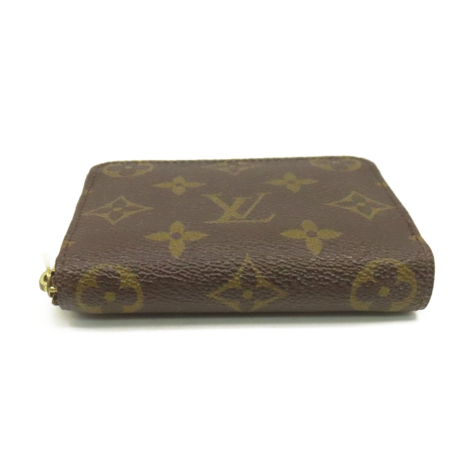 LOUIS VUITTON Monogram Zippy Coin Purse拉鏈零錢包啡色