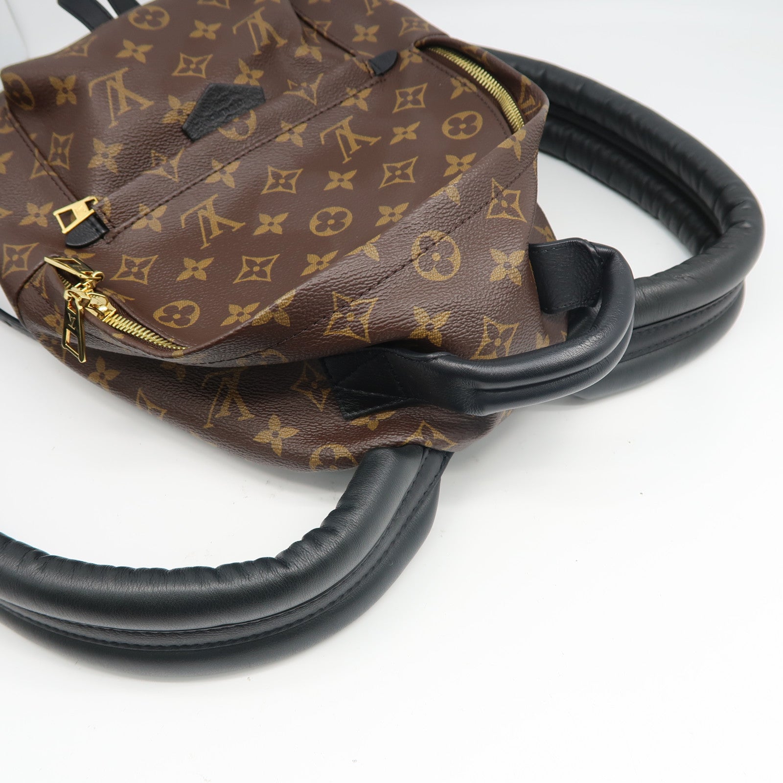 LOUIS VUITTON Monogram Palm Springs PM金扣背包啡色