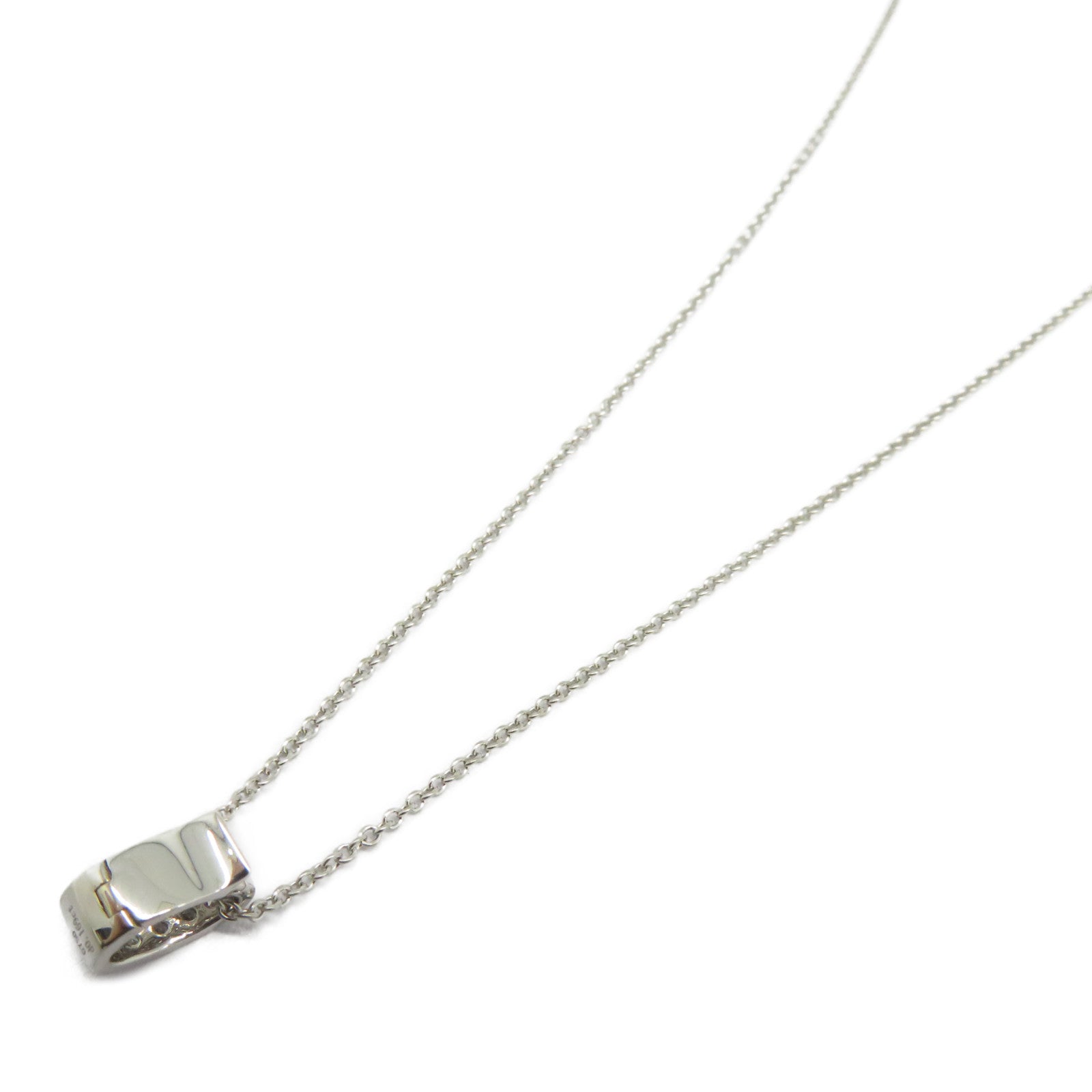 JEWELRY 18K白金Diamond Necklace 0.17ct鑽石項鍊銀色